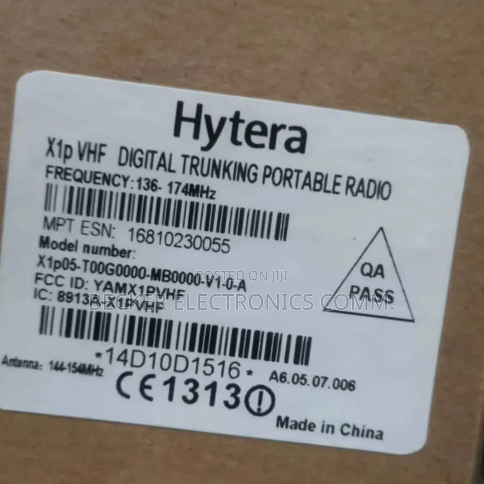 X1p Hytera Digital Portable Trunking Radio