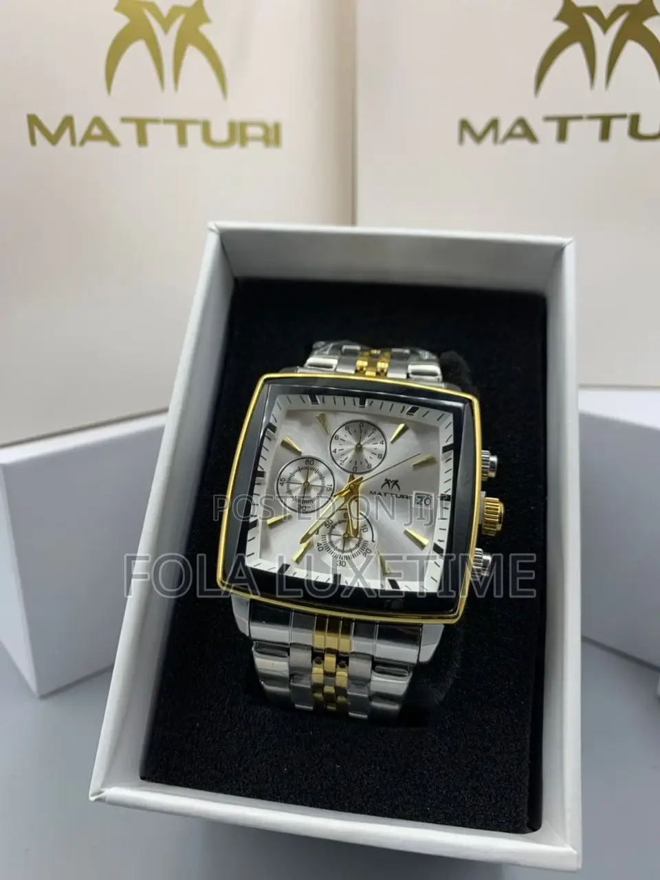 Matturi Chronograph Chain Watch With Full Package