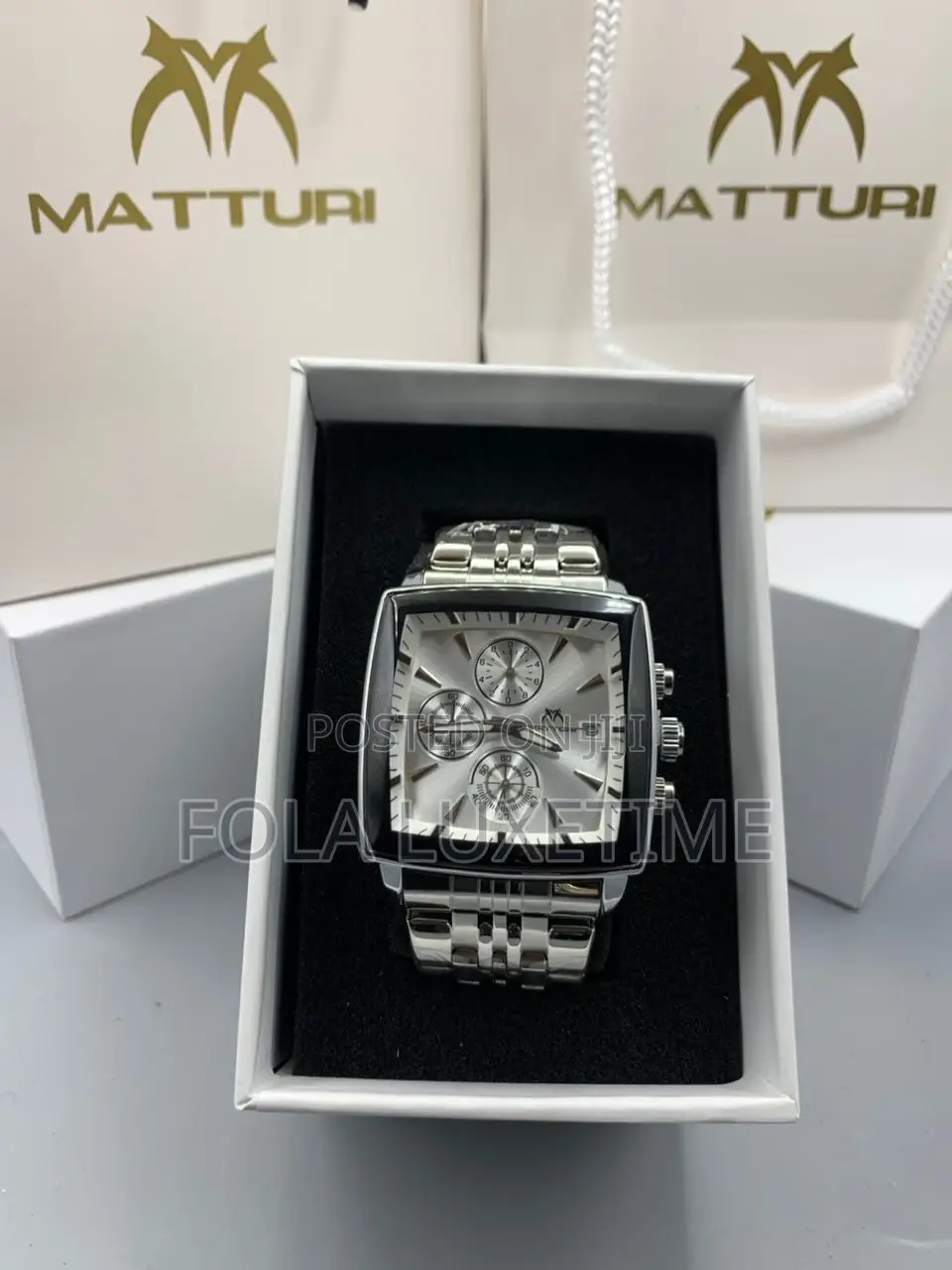 Matturi Chronograph Chain Watch With Full Package