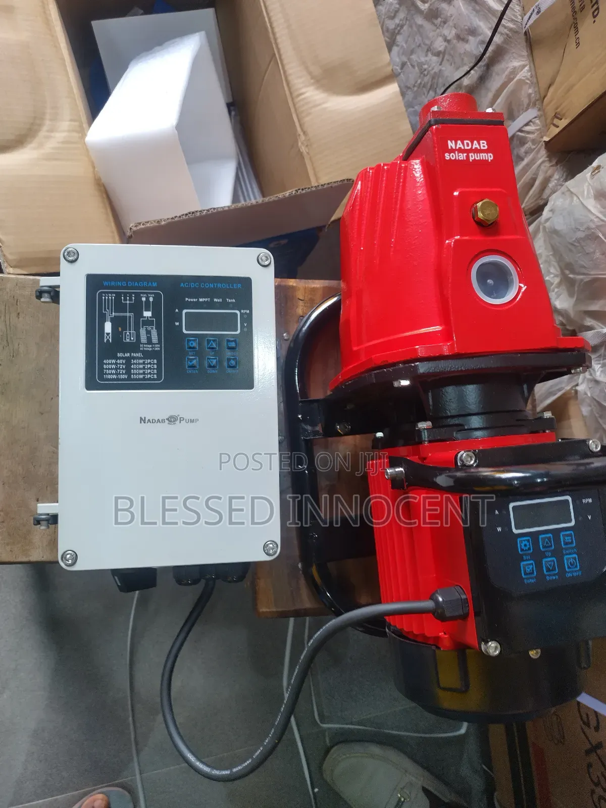 Nadab Ac/Dc Solar Water Pump 1.2hp (0.9kw) With Controller – 45m Head