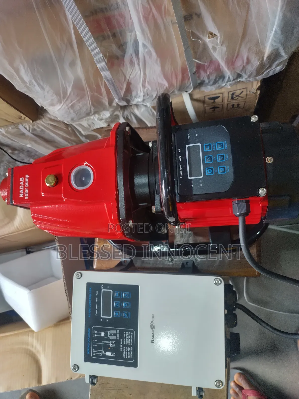 Nadab Ac/Dc Solar Water Pump 1.2hp (0.9kw) With Controller – 45m Head