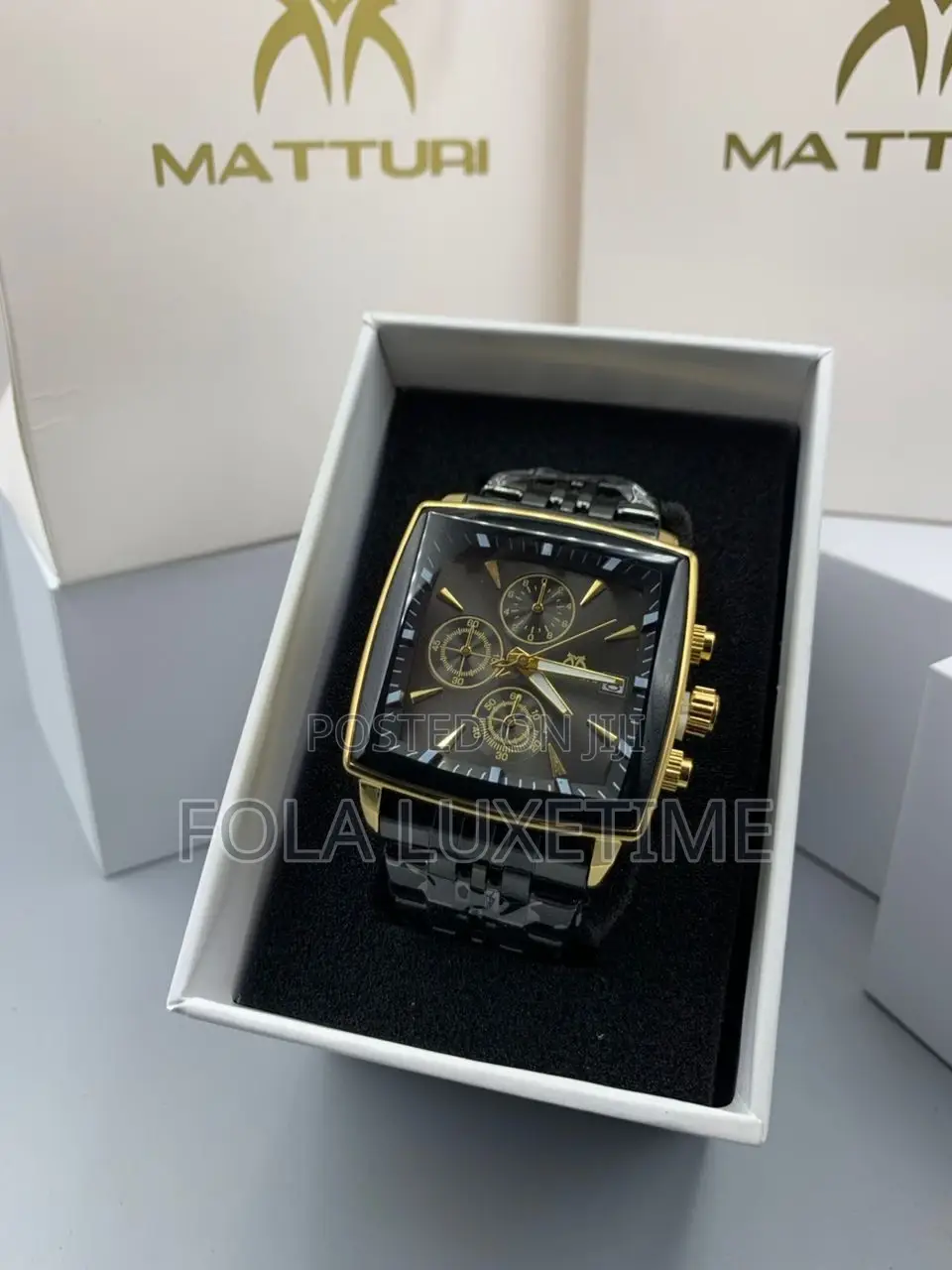 Matturi Chronograph Chain Watch With Full Package