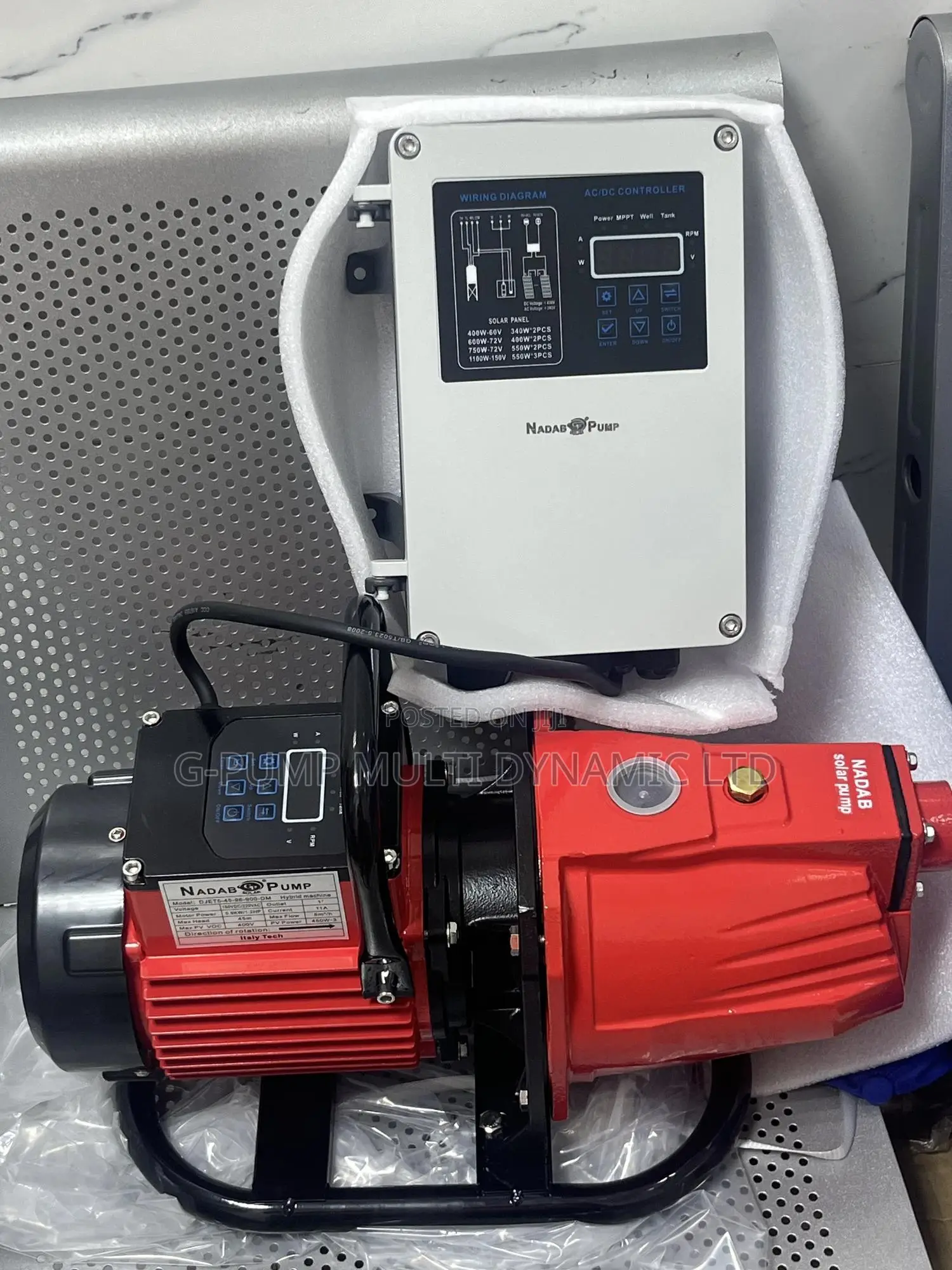 Nadab Solar Surface Jet Pump a Hybrid Machine Ac/Dc With Pride