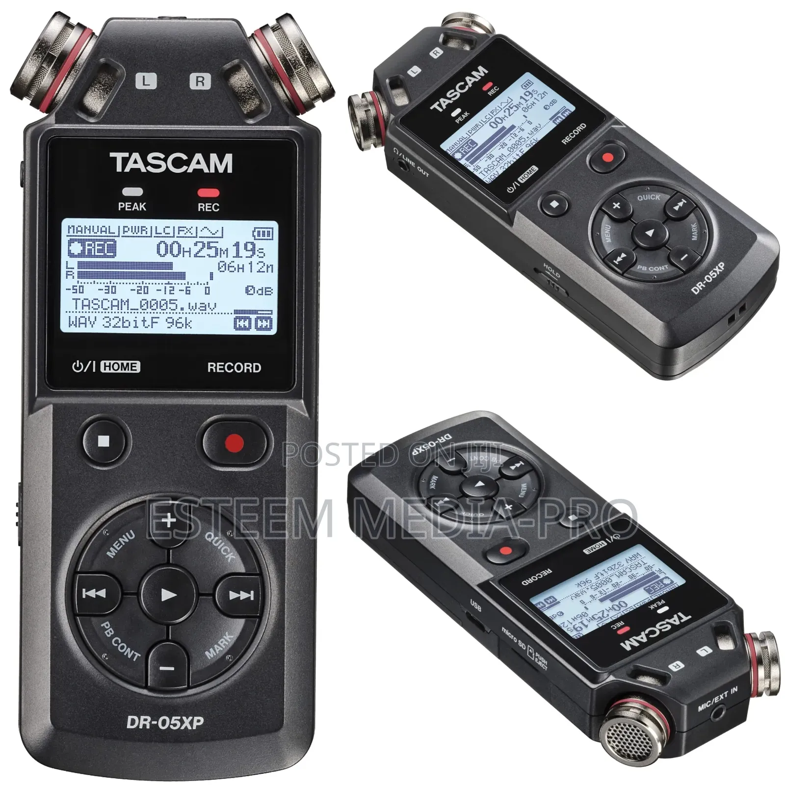 Tascam Dr-05xp Is a Portable Handheld