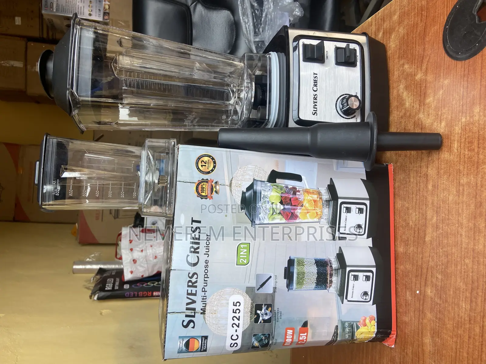 Original Silver Crest 2.5l Heavy Duty Industrial Blender - 8500w Germa