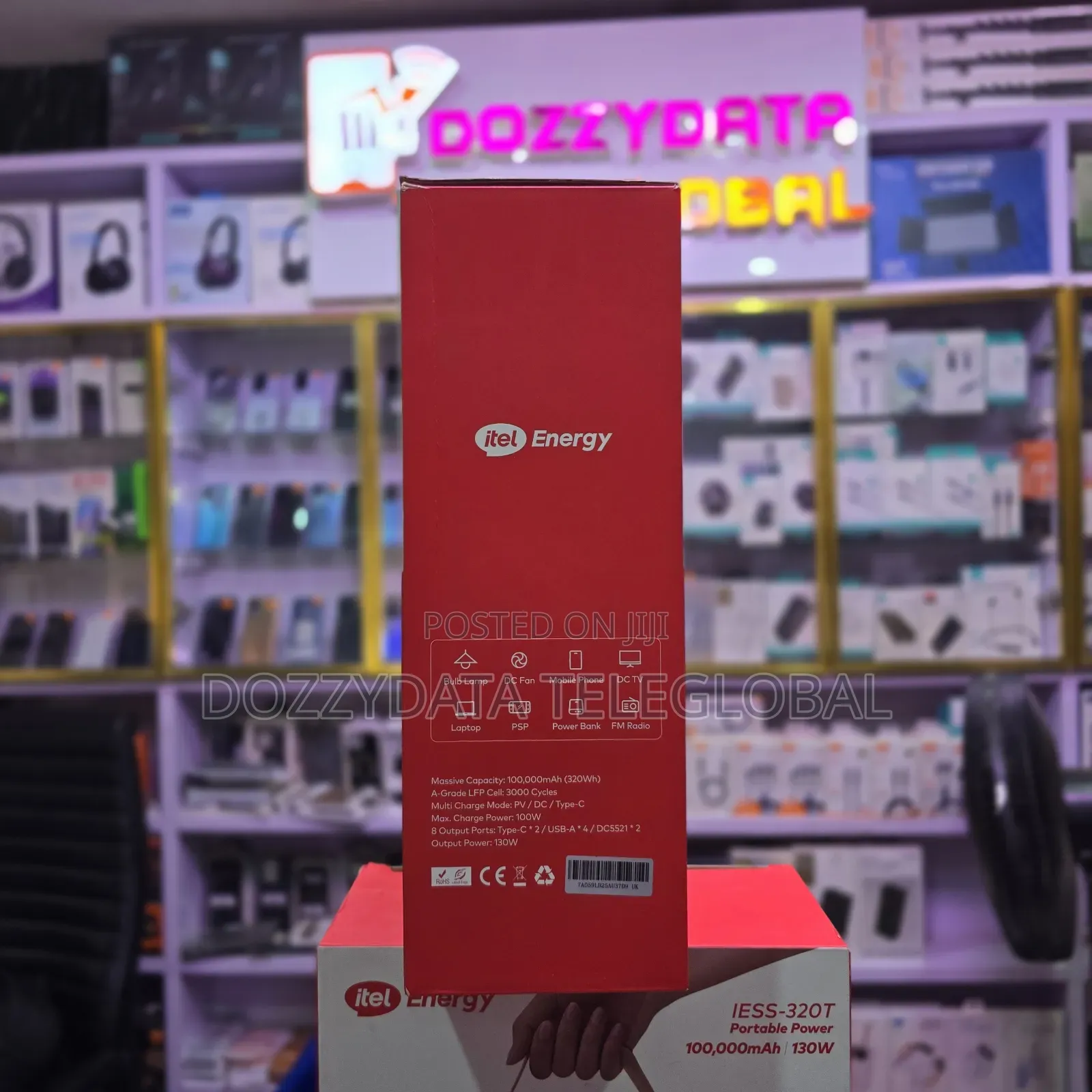 Itel Energy 100,000mah Portable Power Bank - 130w Power Go