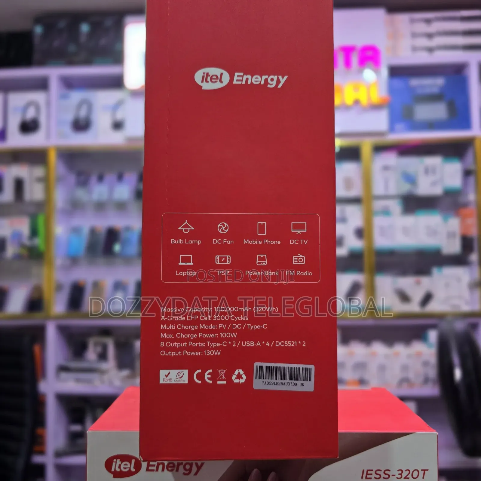 Itel Energy 100,000mah Portable Power Bank - 130w Power Go