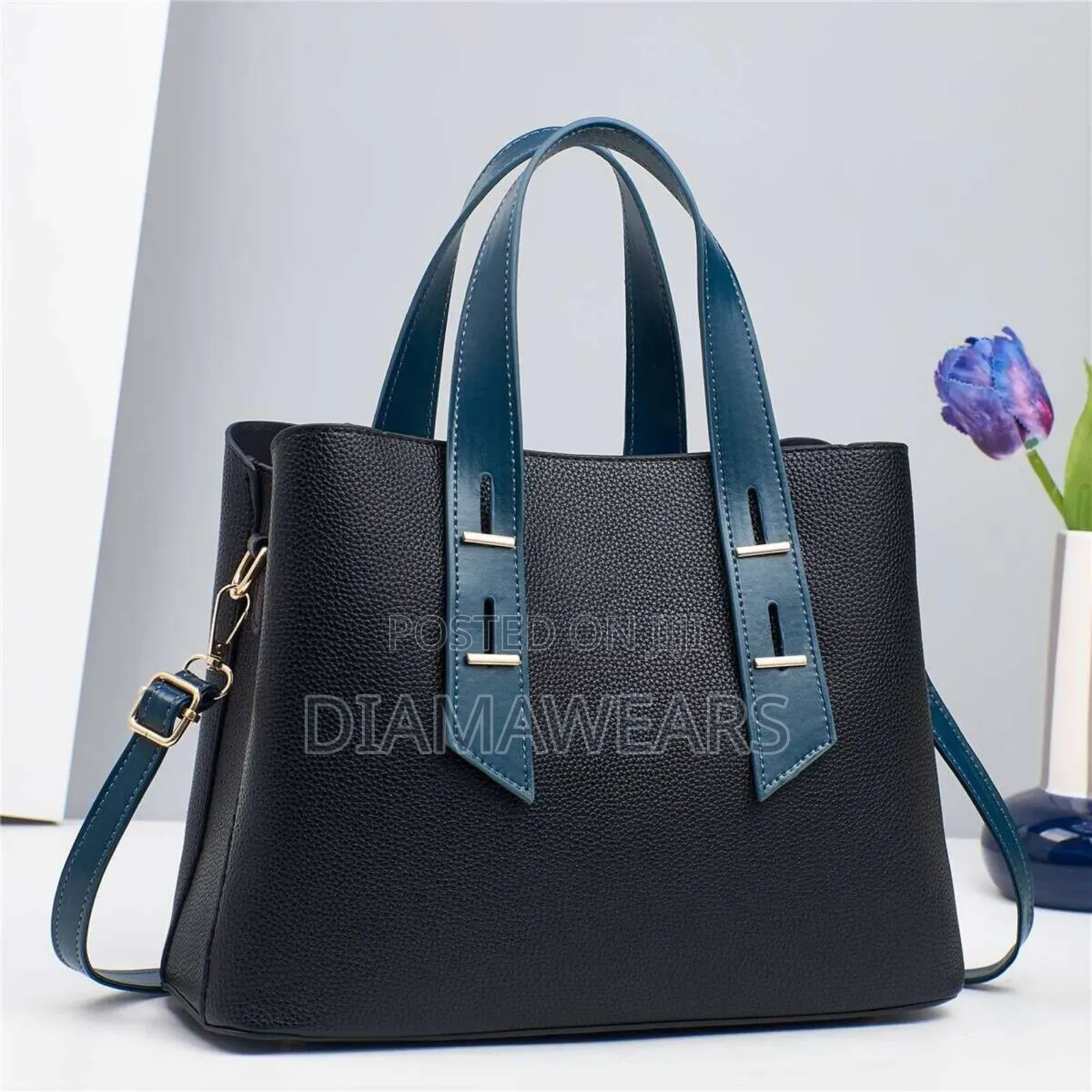 Green Colour Mixed Ladies Hamd Bag