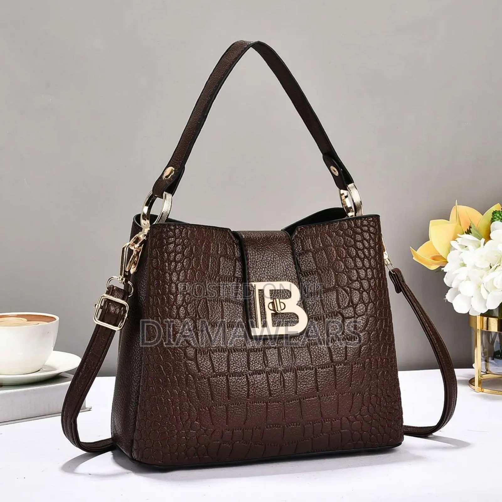 Black Bucket Ladies Hand Bag