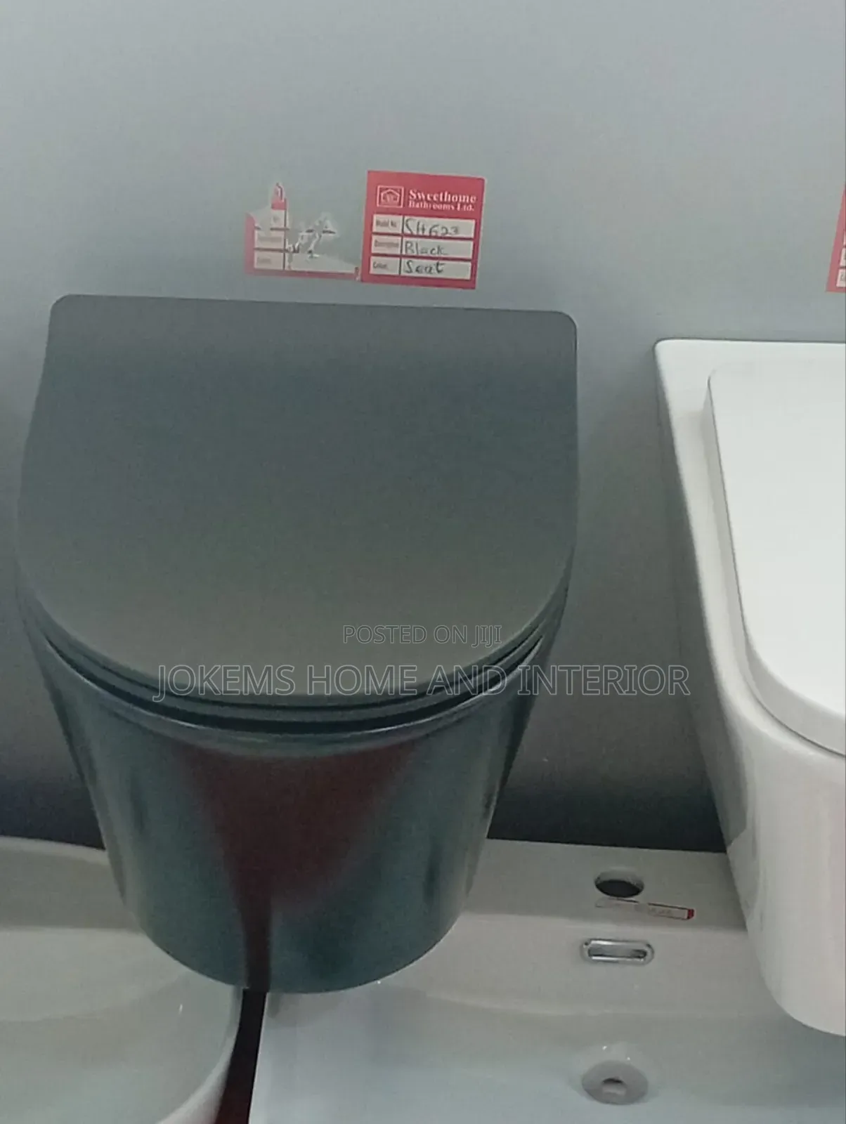 Matte Black Toilet Seat Conceal