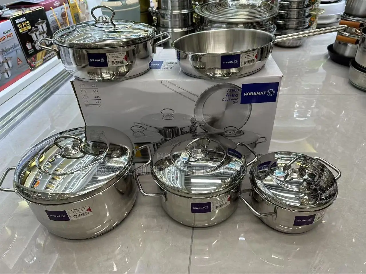 High Quality Stainless Steel Korkmaz Turkey Pot Set