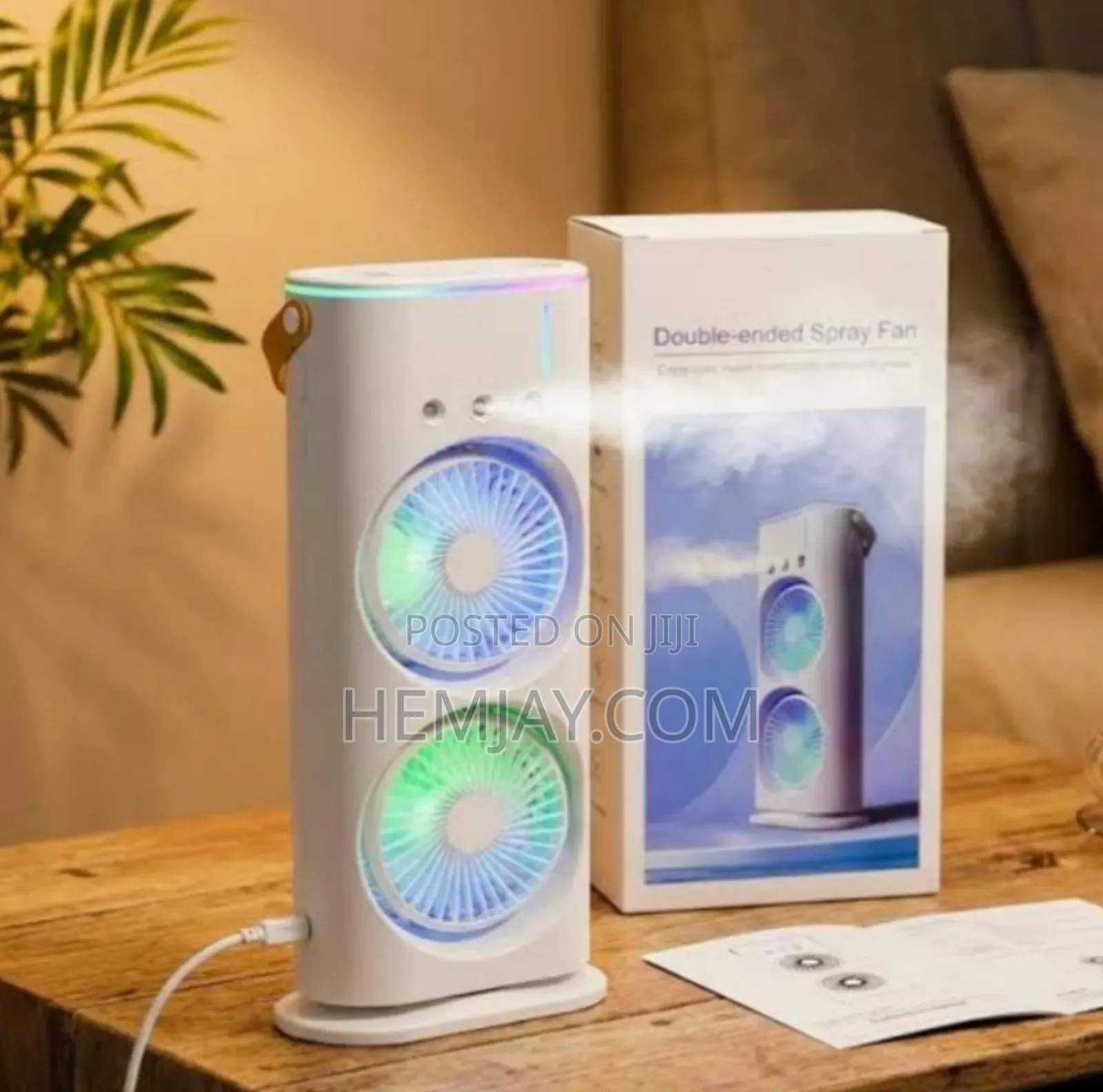 Double Headed Water Spraying Fan (Best Personal Cooling Machine 