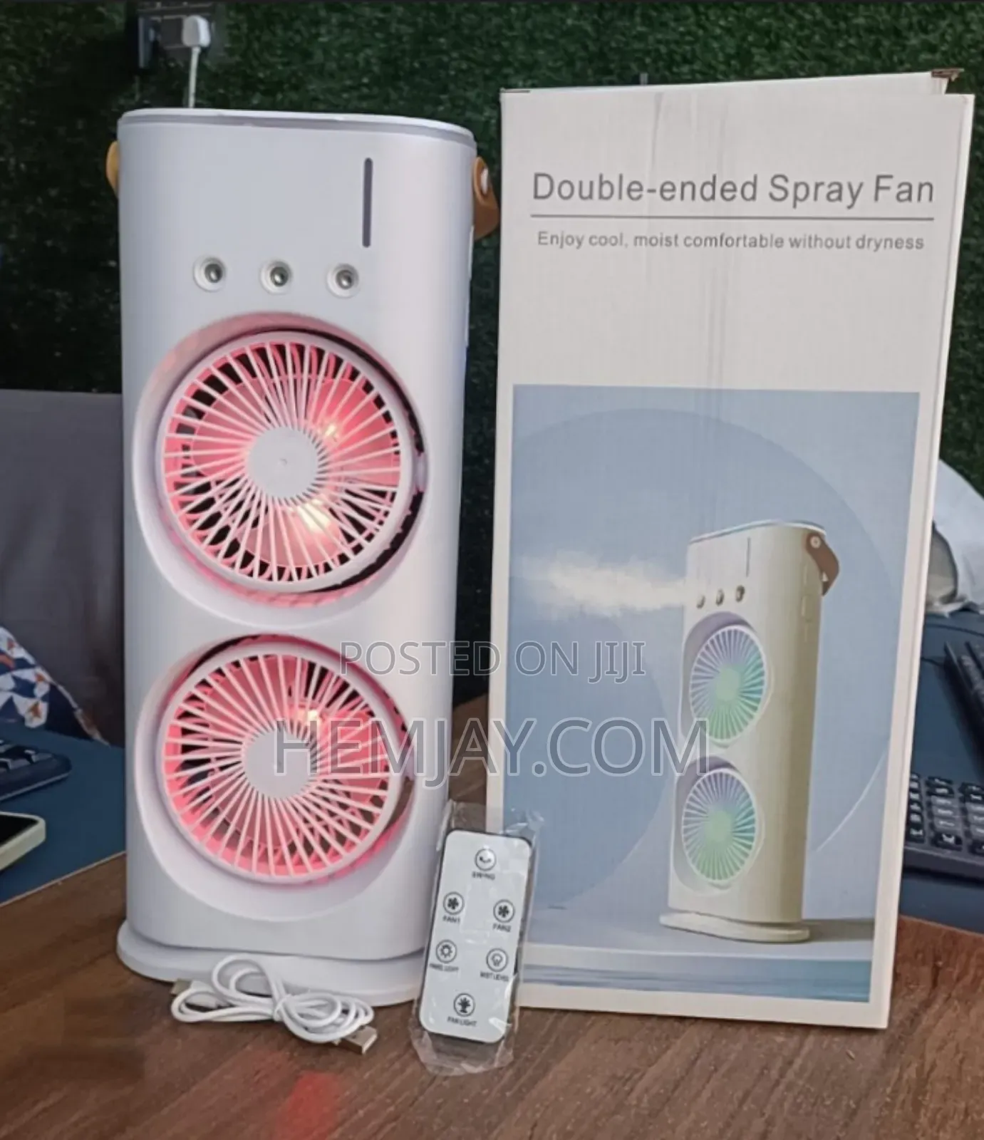 Double Headed Water Spraying Fan (Best Personal Cooling Machine 
