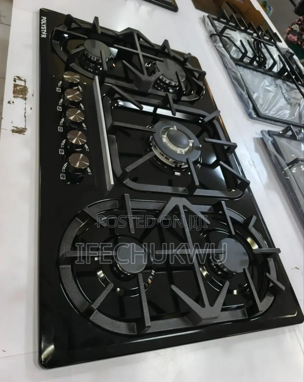 Quality Polystar Inbuilt Cabinet 5 Burners Automatic Gas Cooker Hob