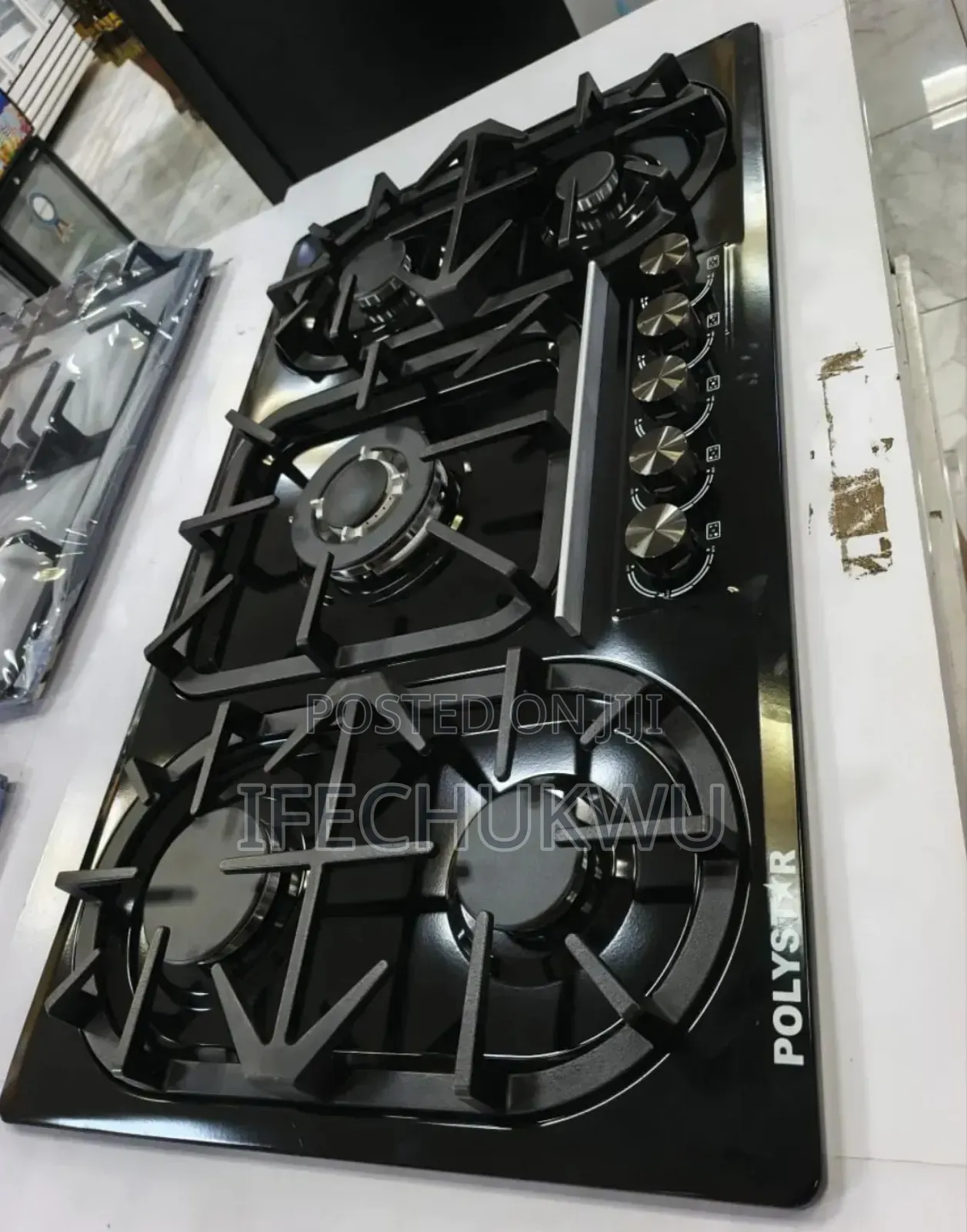 Quality Polystar Inbuilt Cabinet 5 Burners Automatic Gas Cooker Hob