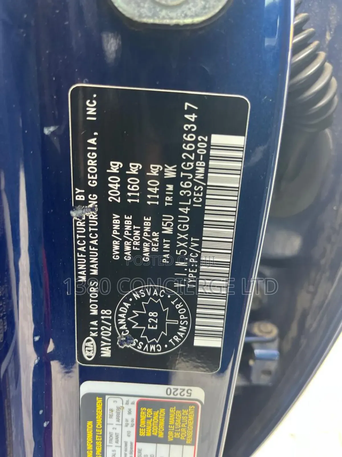 Kia Optima 2018 Blue
