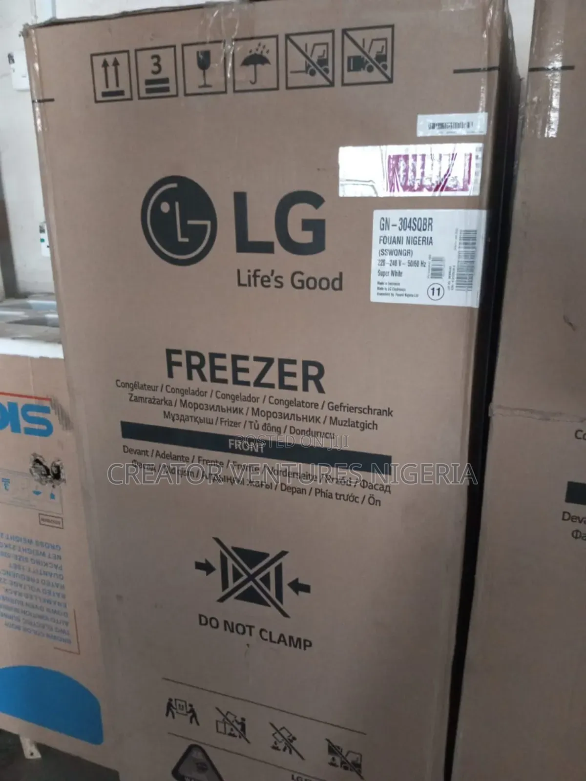 Upright Lg Freezer 6 Steps,Inverter Fast Blocking,Retain Block.