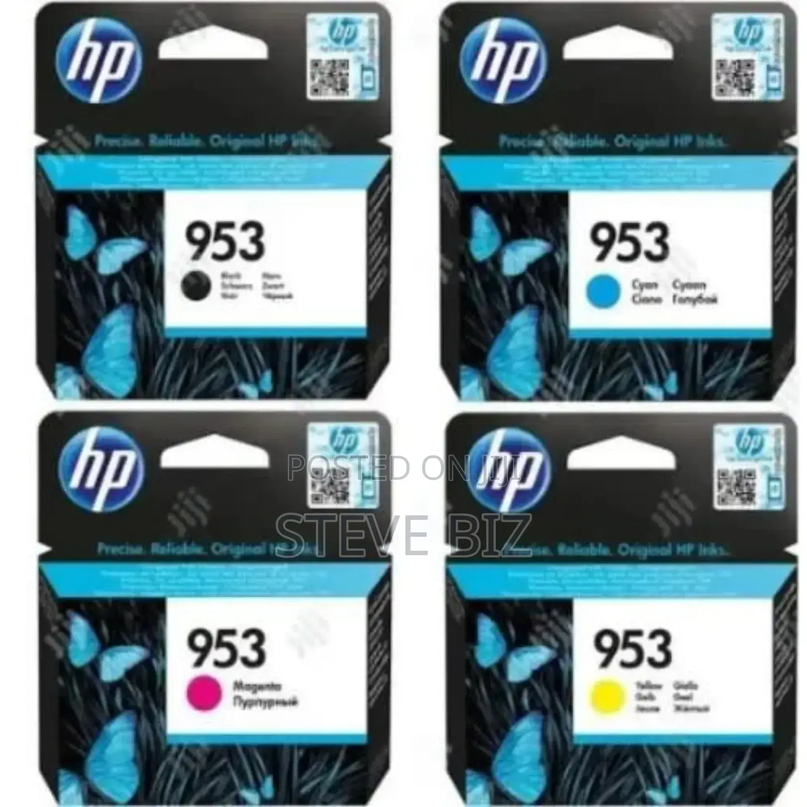 Hp 953 Ink Black,Megnta,Yellow, Cyan