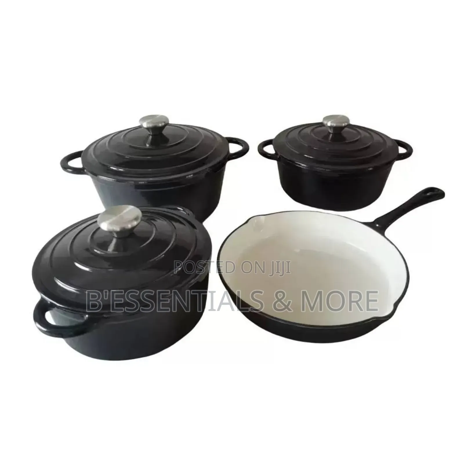 7pcs Cast Iron Enamel Pot Set
