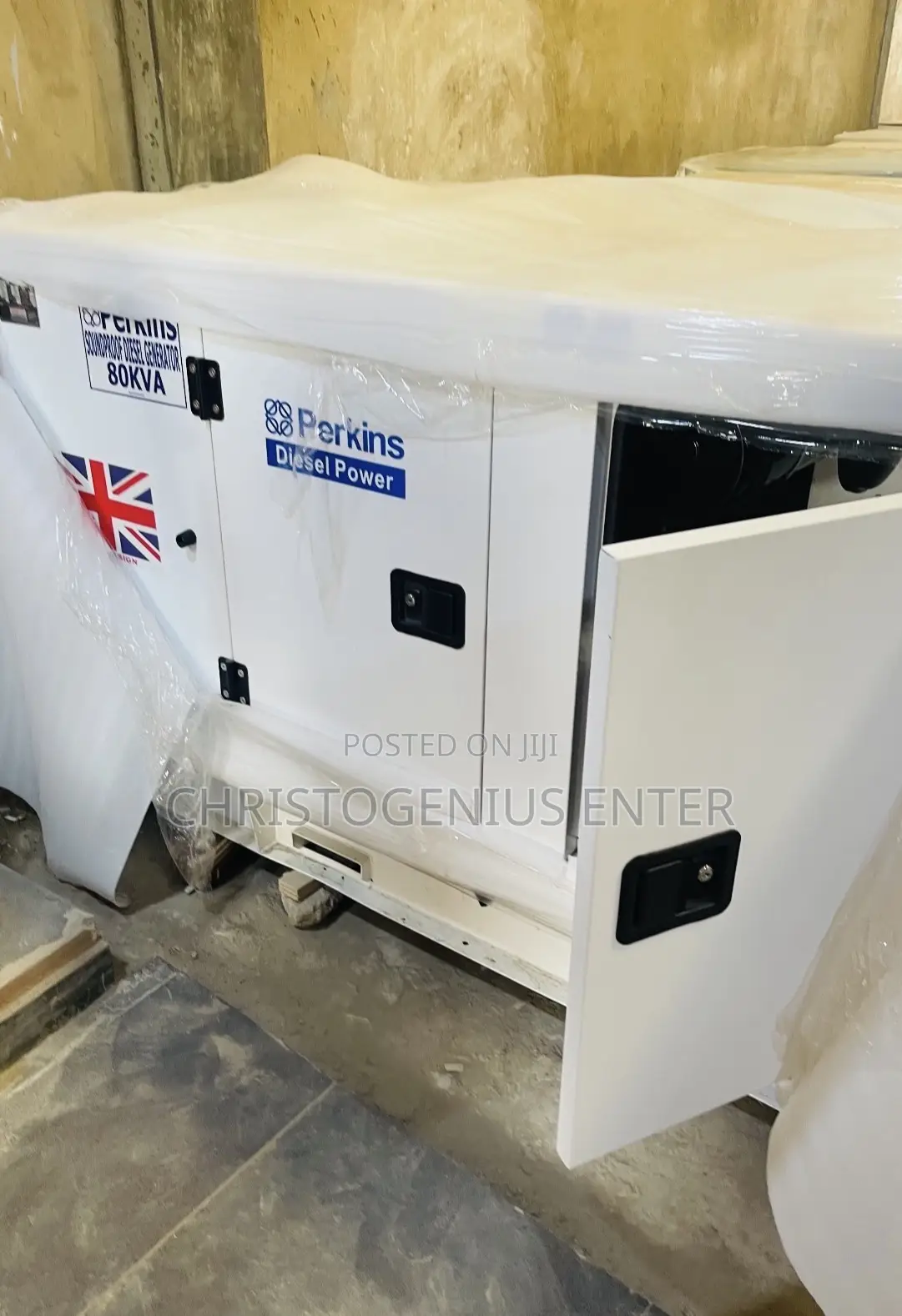 -England Perkins Soundproof Generator 80kva