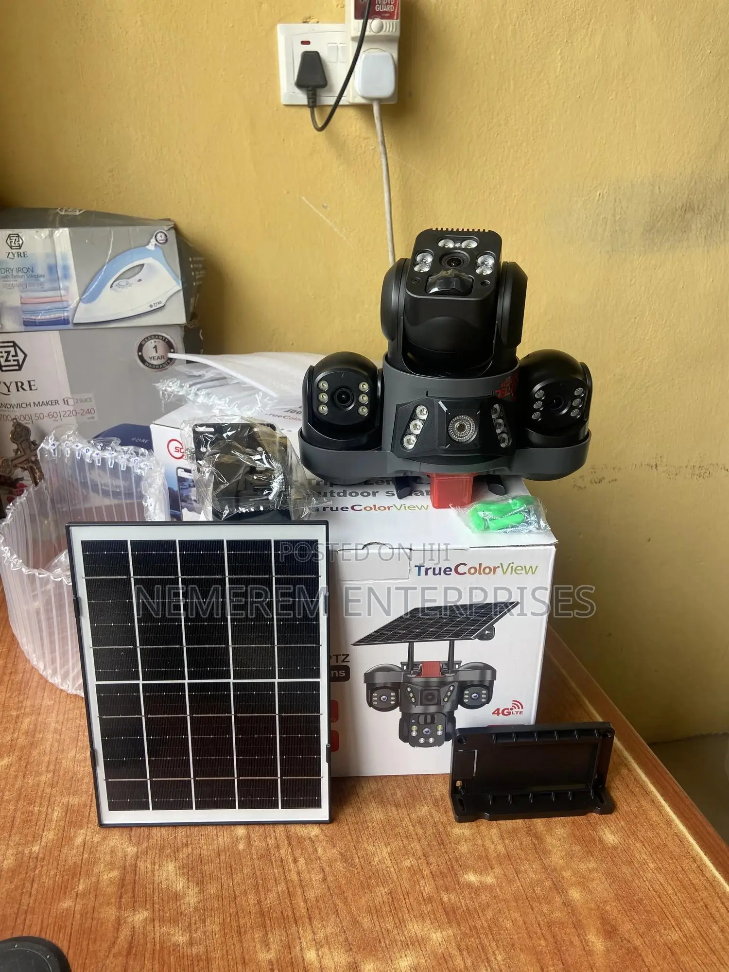 4g Triple Lens Solar PTZ Security Camera - Uhd, No Wifi Neede