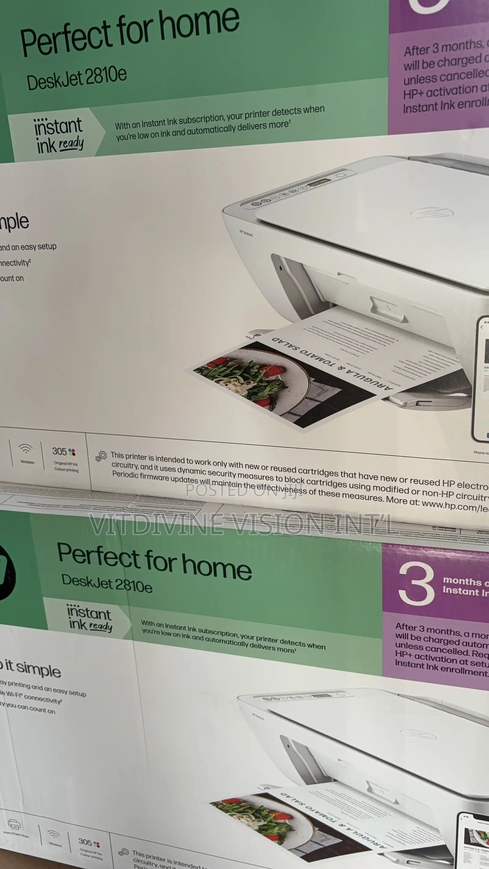 Hp Deskjet 2810e Wireless All-in-one Color Printer, Copier, Scanner