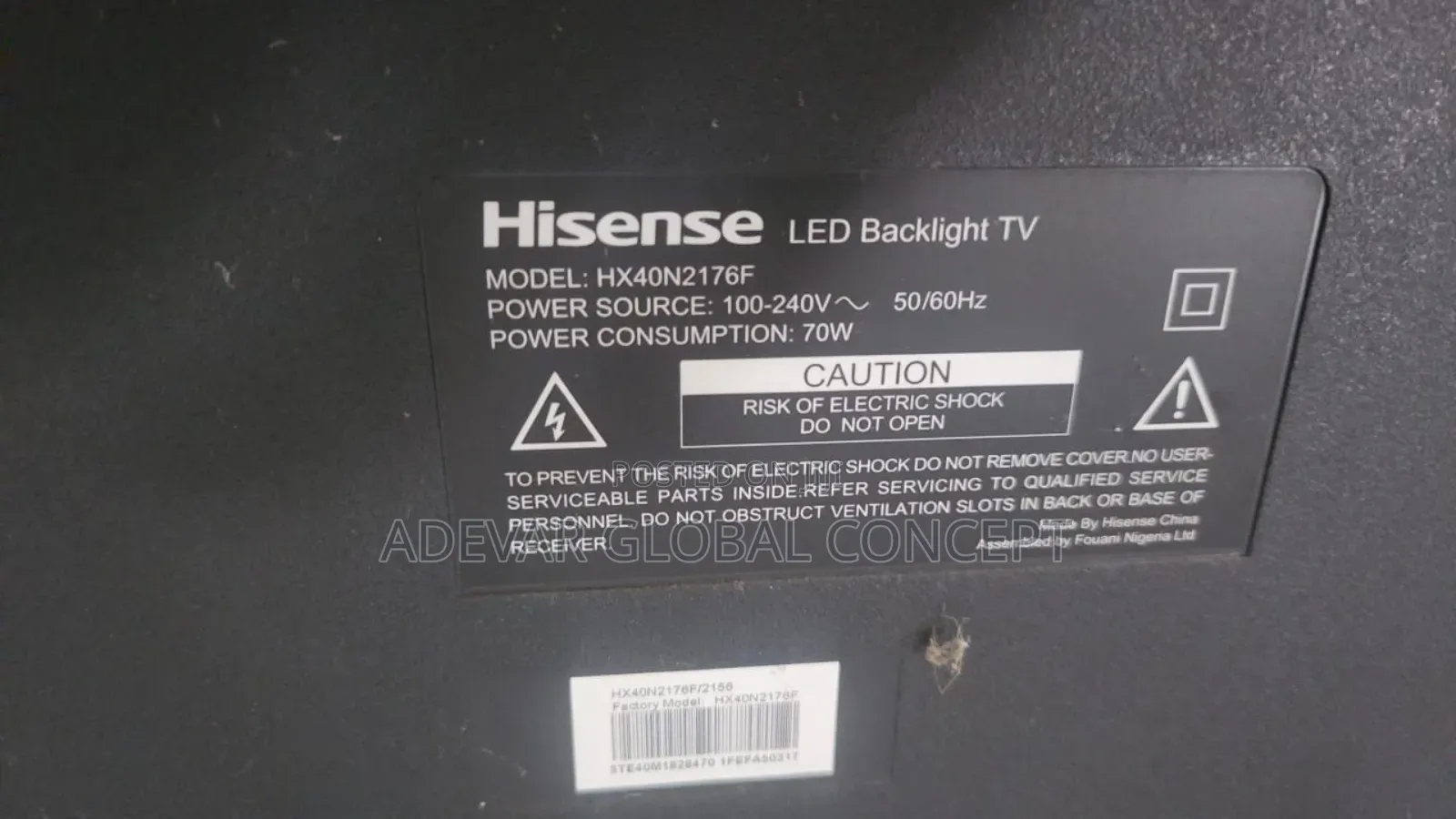 Neatly Used 43 Inches Hisense Led Tv