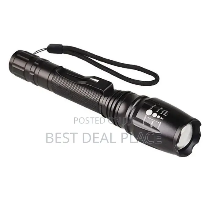 Tactical Security Dual Section T6 Pen Buckle High Power Led Flashlight