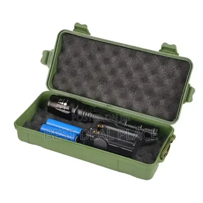 Tactical Security Dual Section T6 Pen Buckle High Power Led Flashlight
