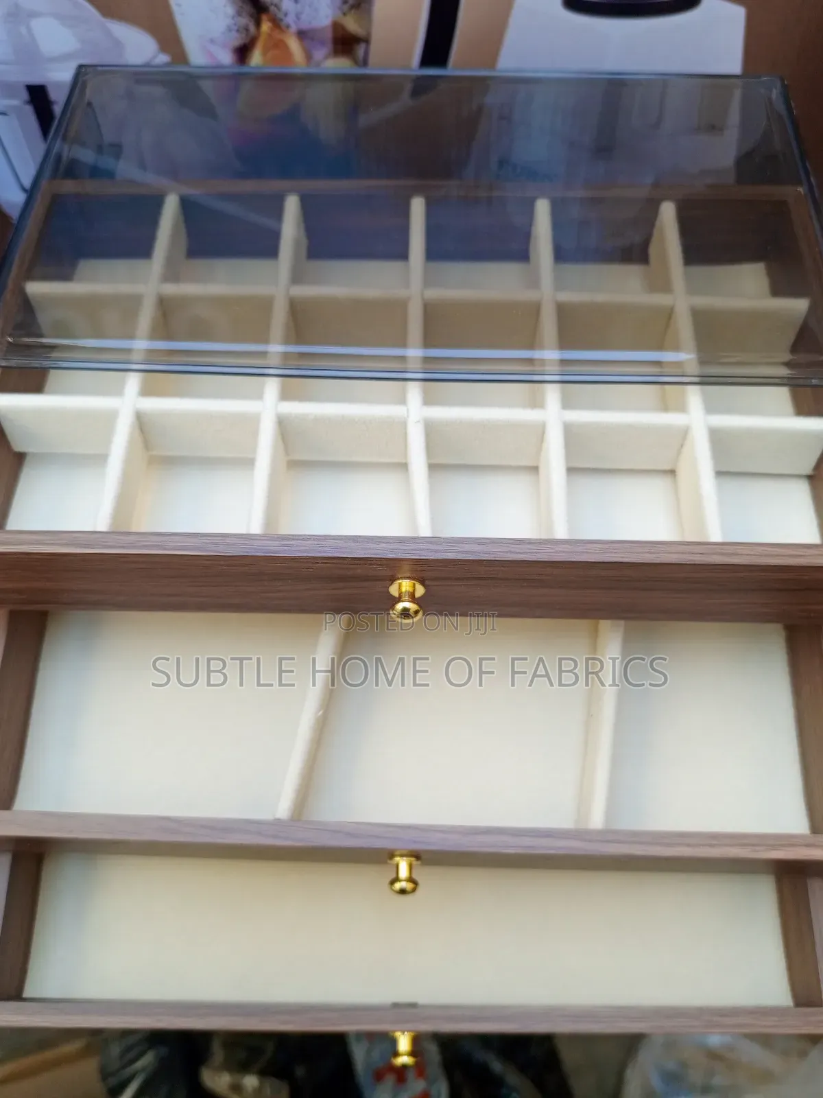 Luxury Wooden Jewelry Organizer Box – Elegant Spacious
