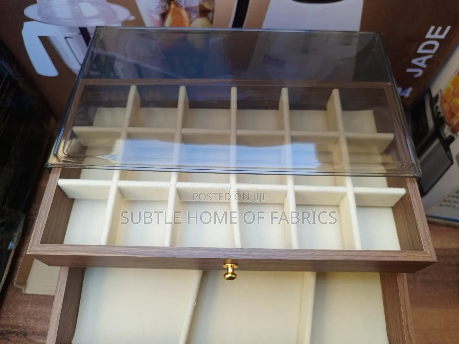Luxury Wooden Jewelry Organizer Box – Elegant Spacious