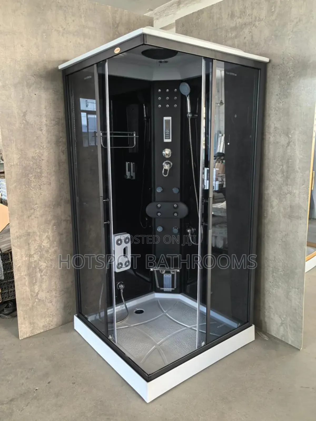Premium Square Shower Room With Jacuzzi Steam Function