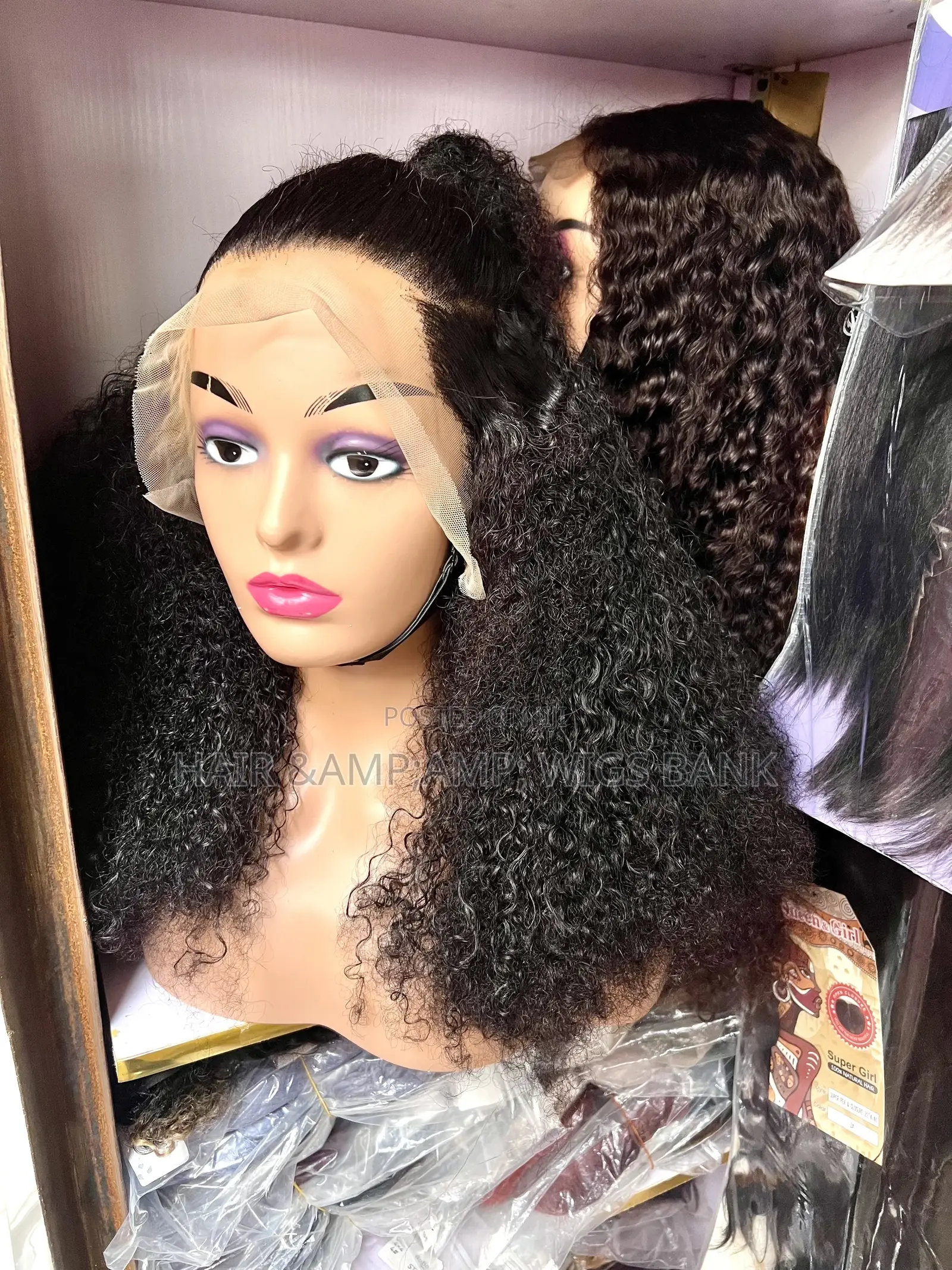💯 Human Hair Full Frontal Pixie Jerry Curl Gluessless Wig