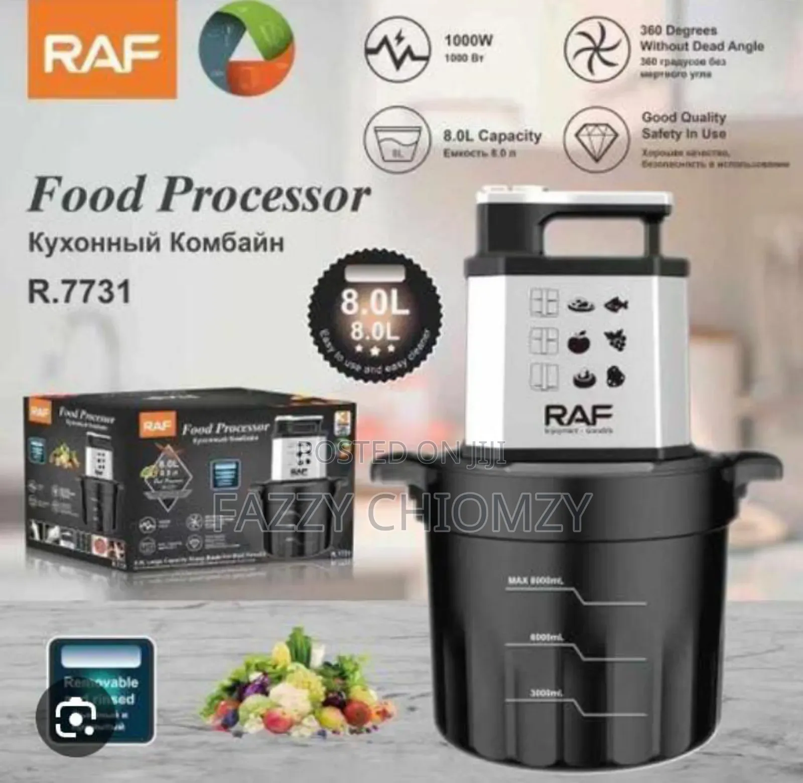 Raf 8liter Food Processor and Yam Pounder