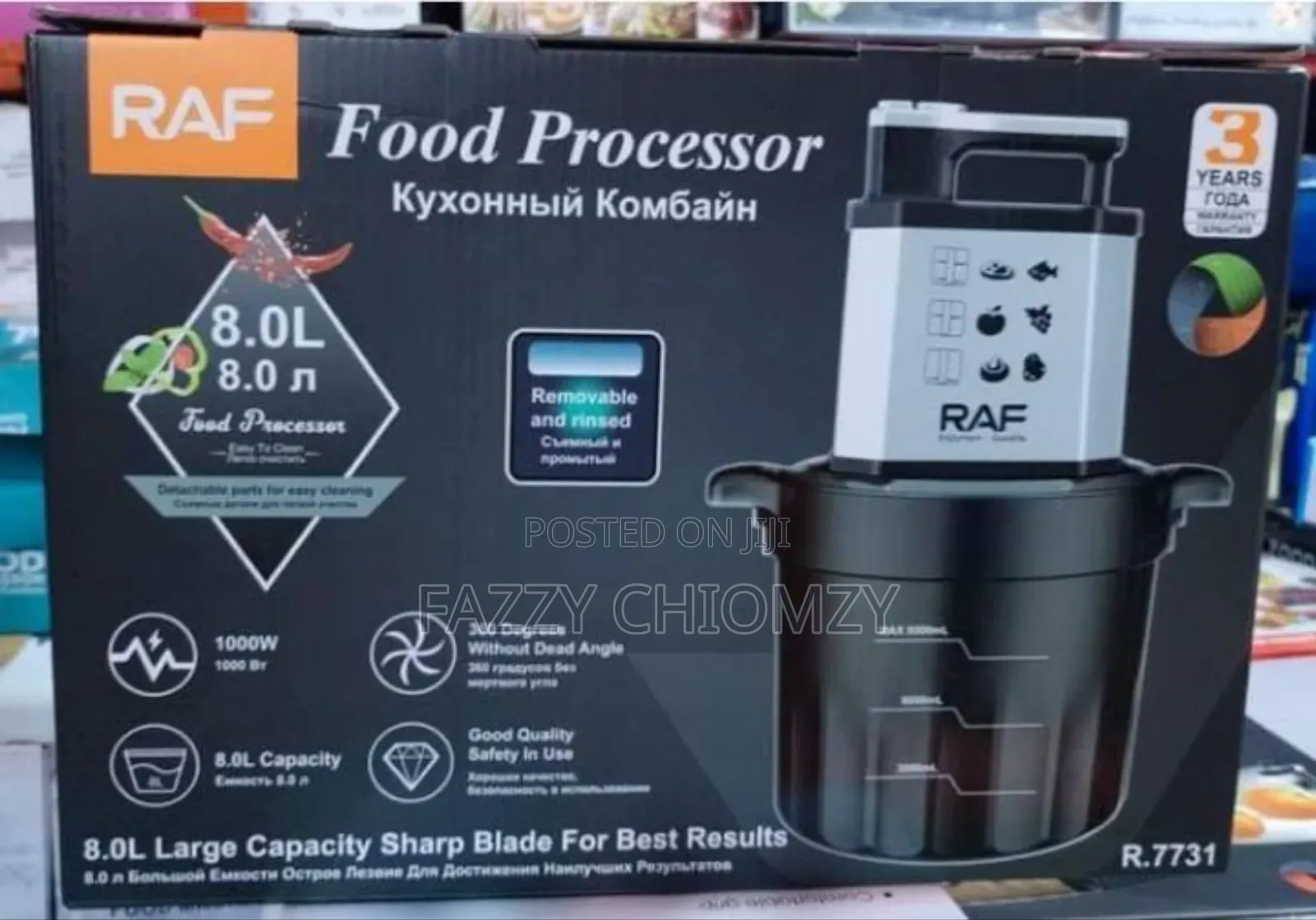 Raf 8liter Food Processor and Yam Pounder