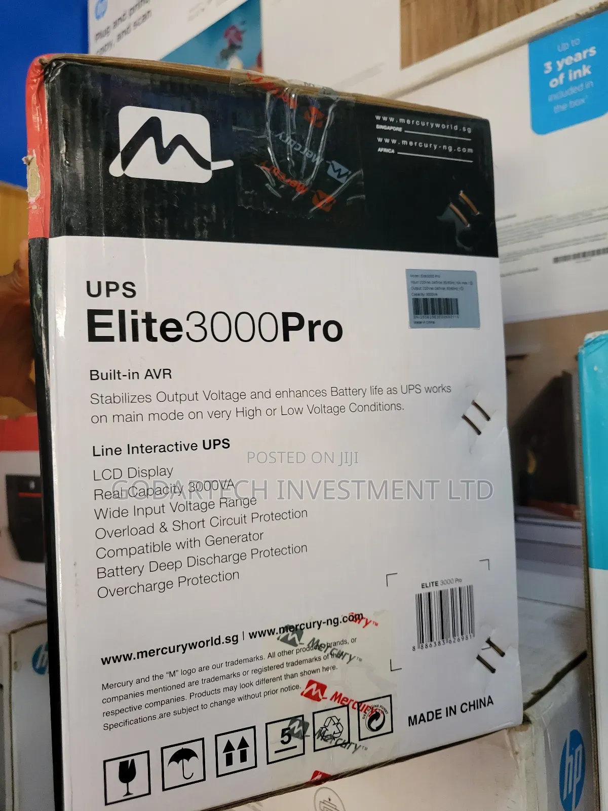 Mercury Elite3000pro Ups