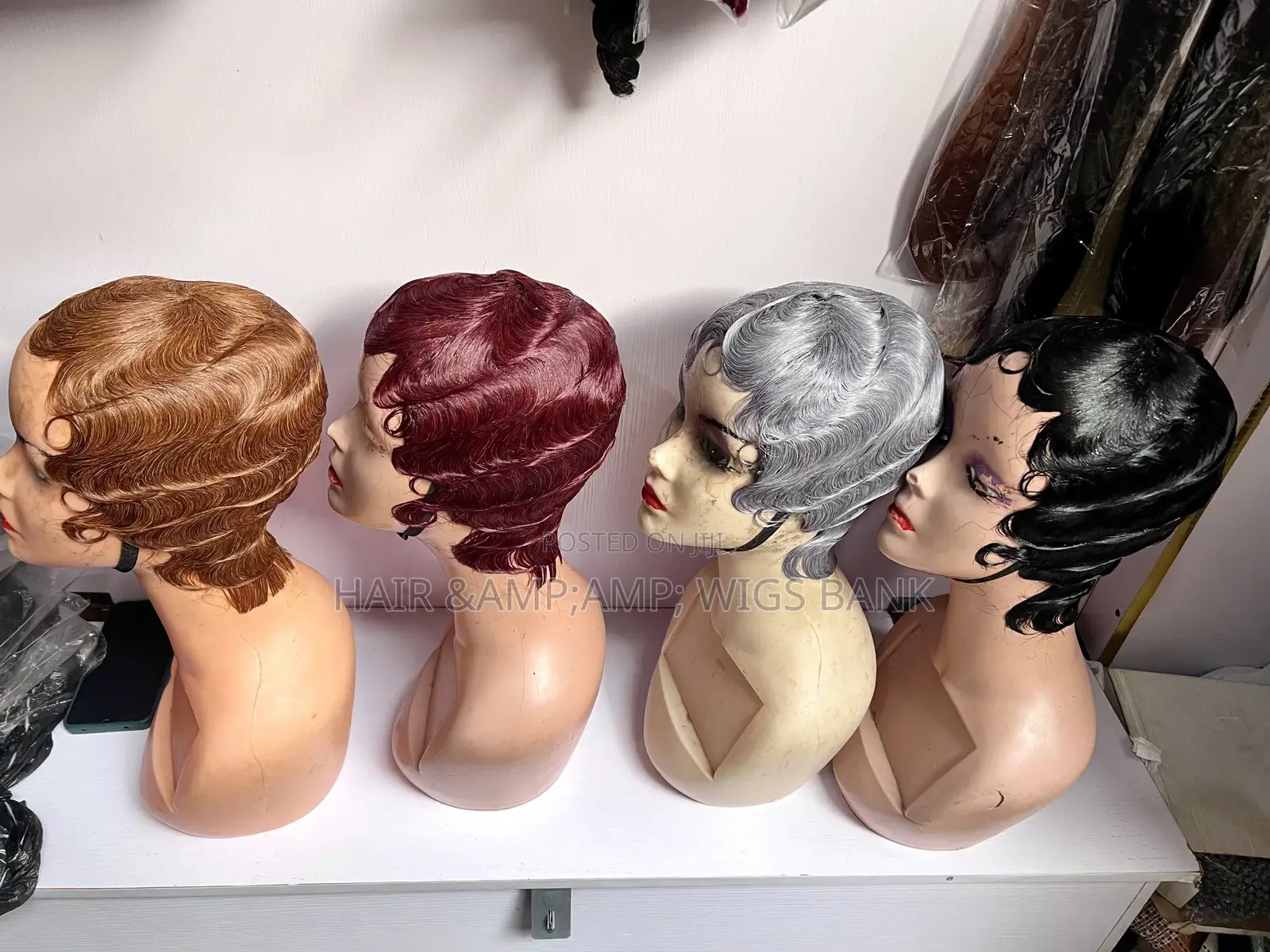 Human Hair Finger Wave Lawyer Wig Styled to Perfection