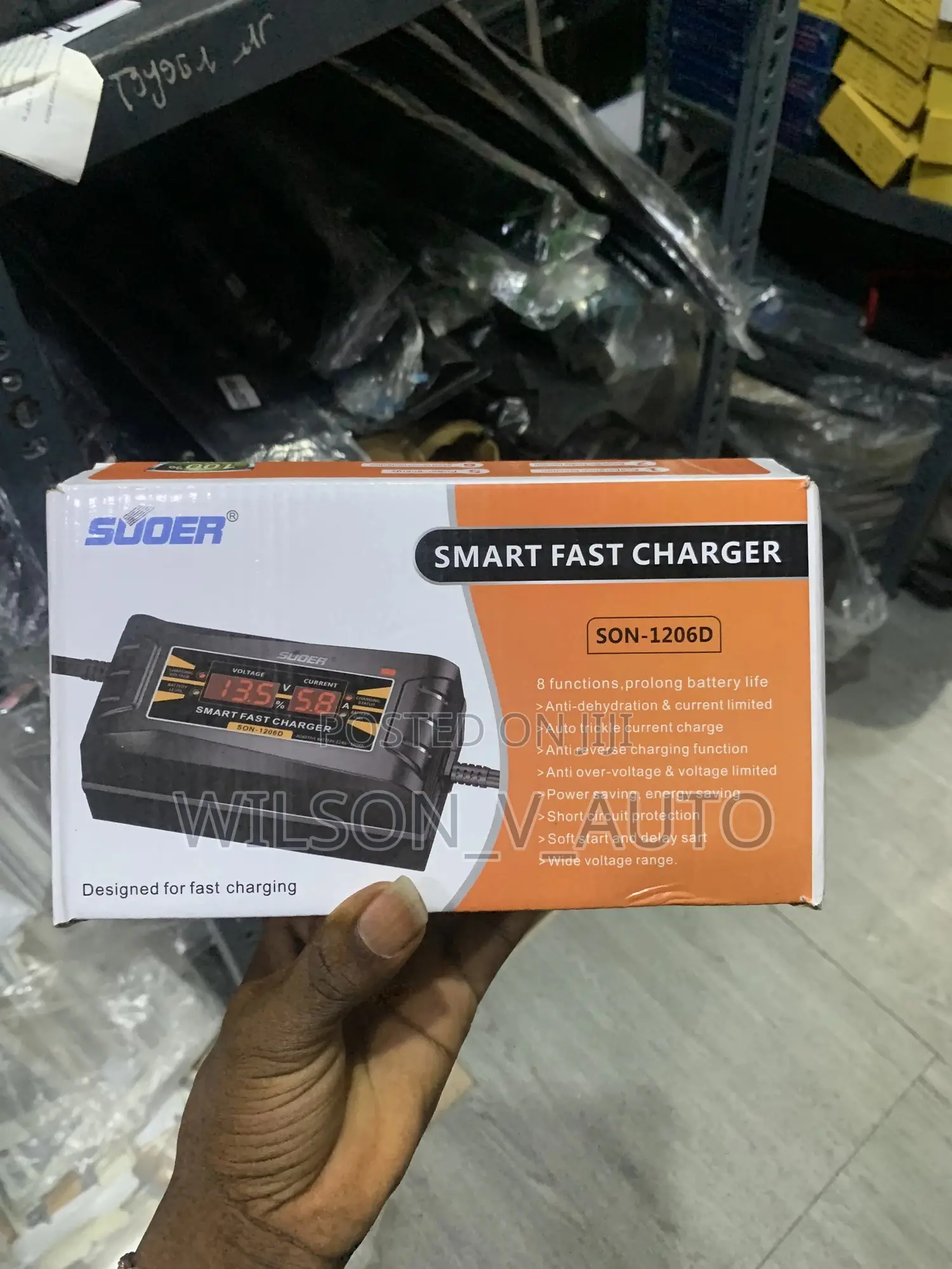 High Quality Smart Fast 12v 10ah Battery Charger 4ah-100ah