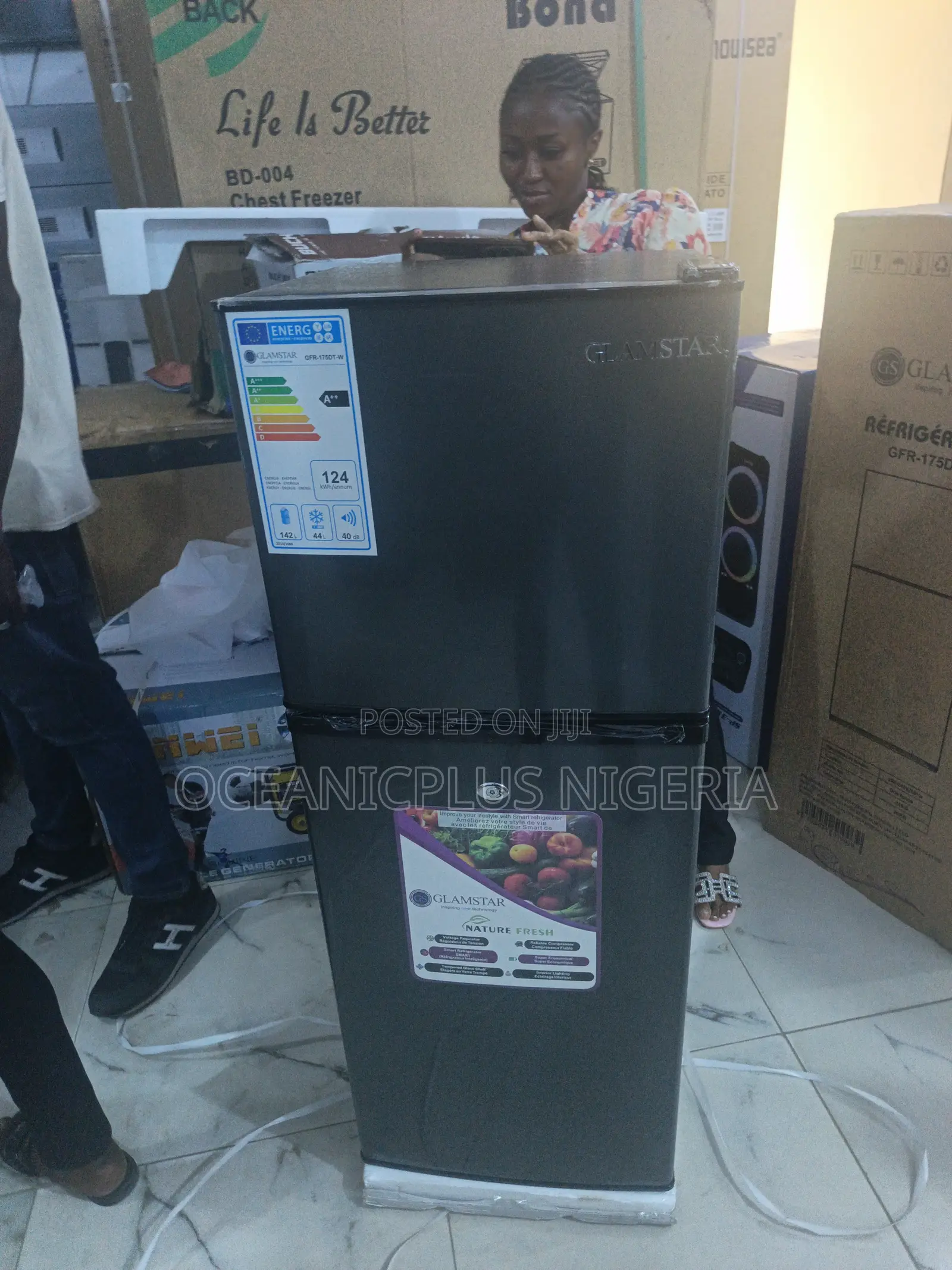 Glamstar 175l Double Door Refrigerator – Sleek Cooling Power