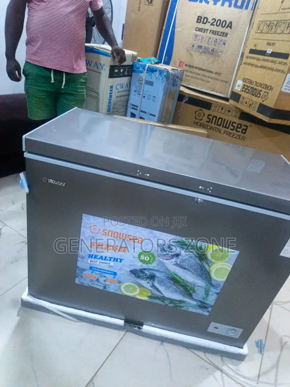 250l Snowsea Chest Freezer Storage Appliance