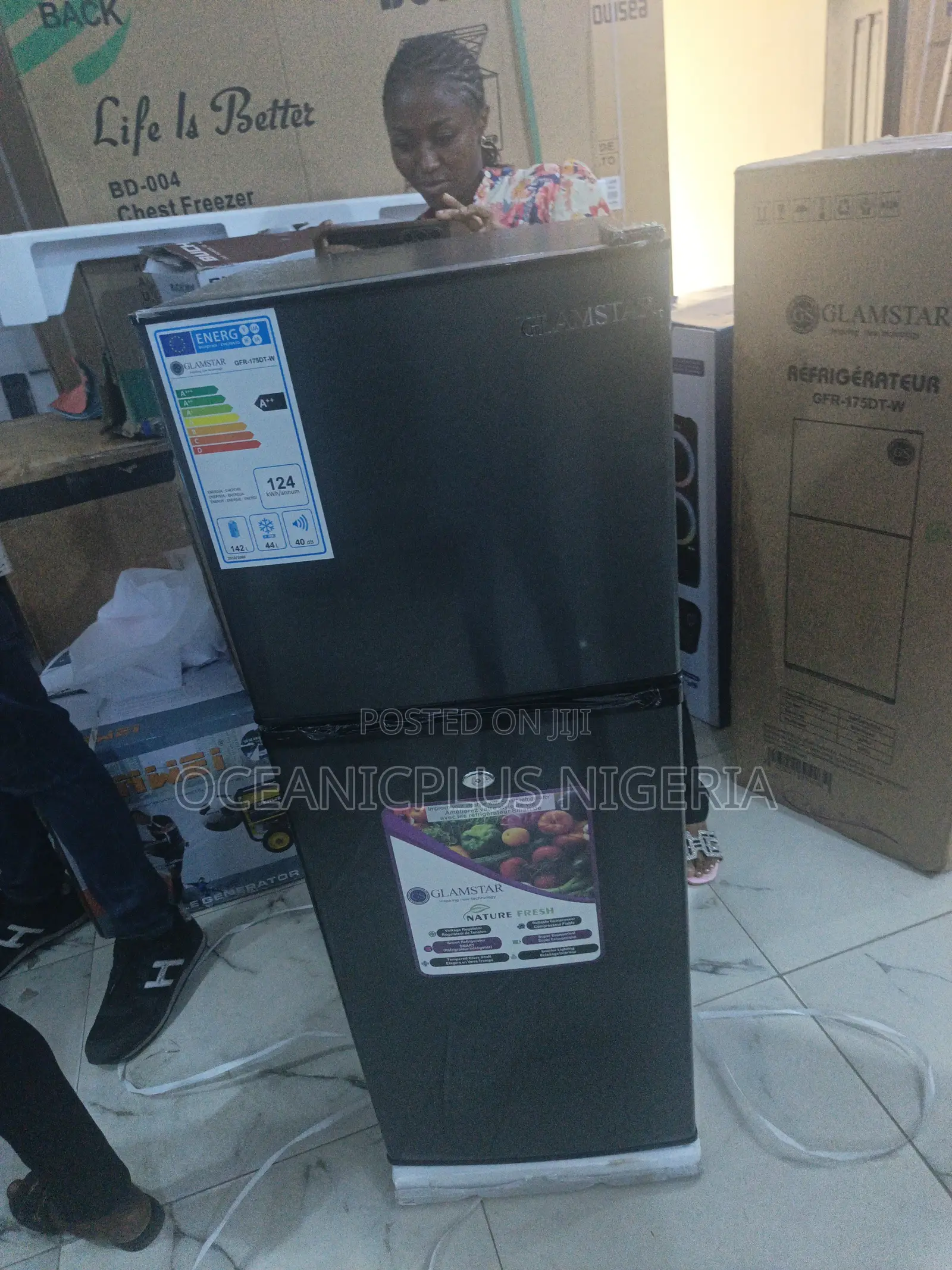 Glamstar 175l Double Door Refrigerator – Sleek Cooling Power