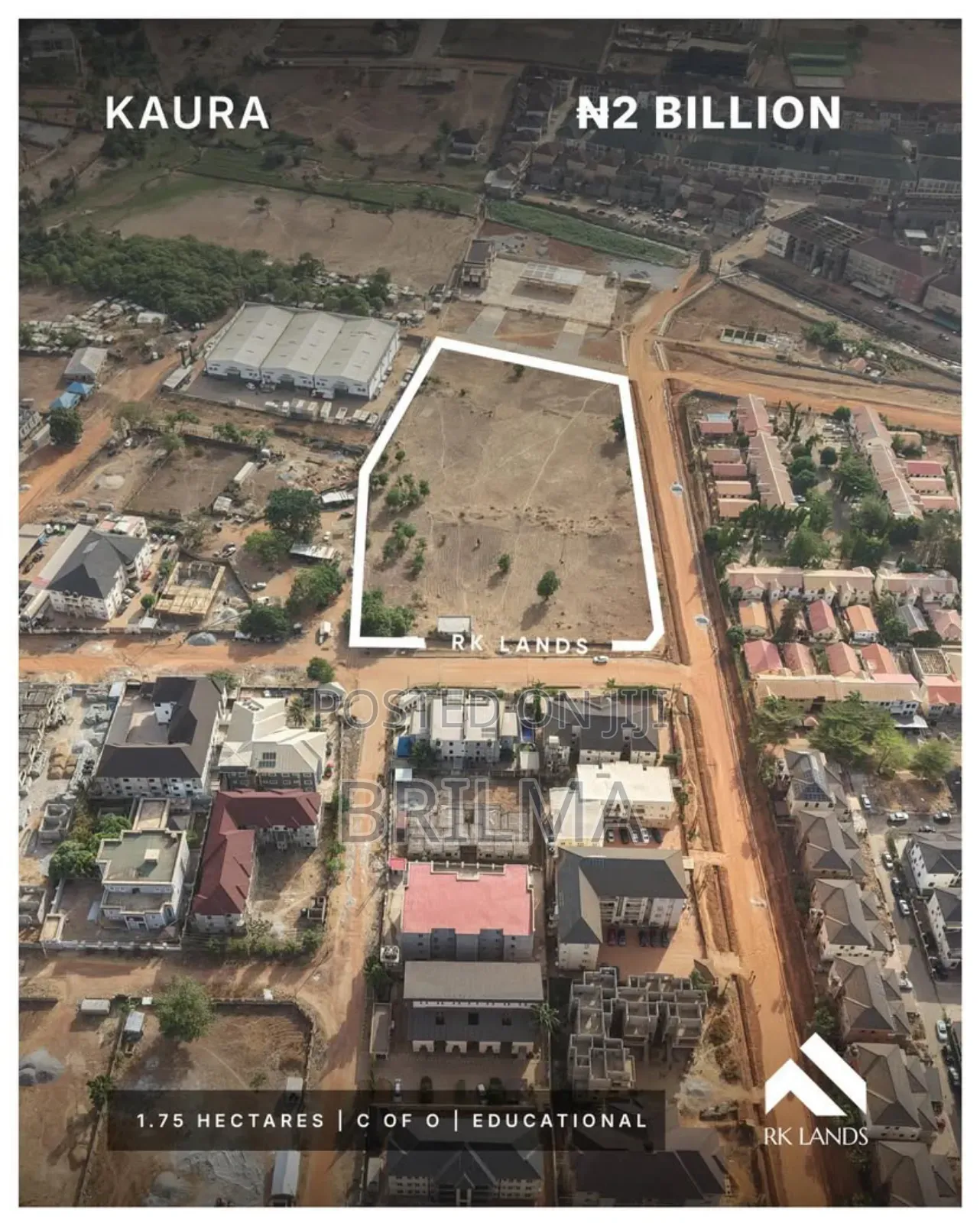 1.75 Hectare of Land in Kaura for Sale!