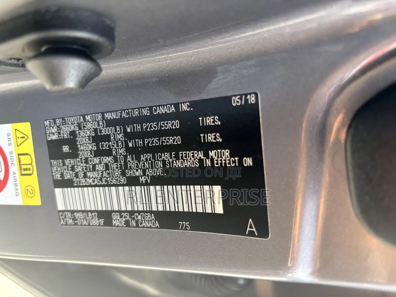 Lexus RX 350 FWD 2018 Gray