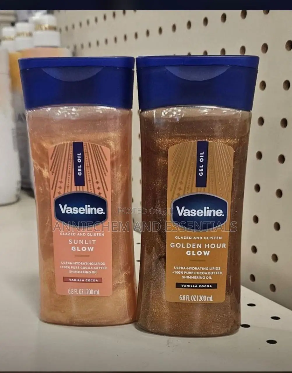 Vaseline Glazed and Glisten Shimmering Body Oil
