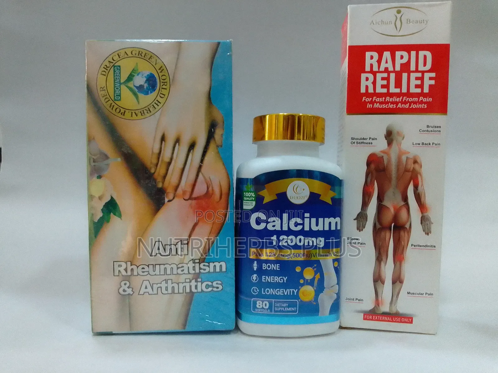 Anti Rheumatism and Arthritis Tea+ Calcium 1200mg + Vitamin D3 Softgel