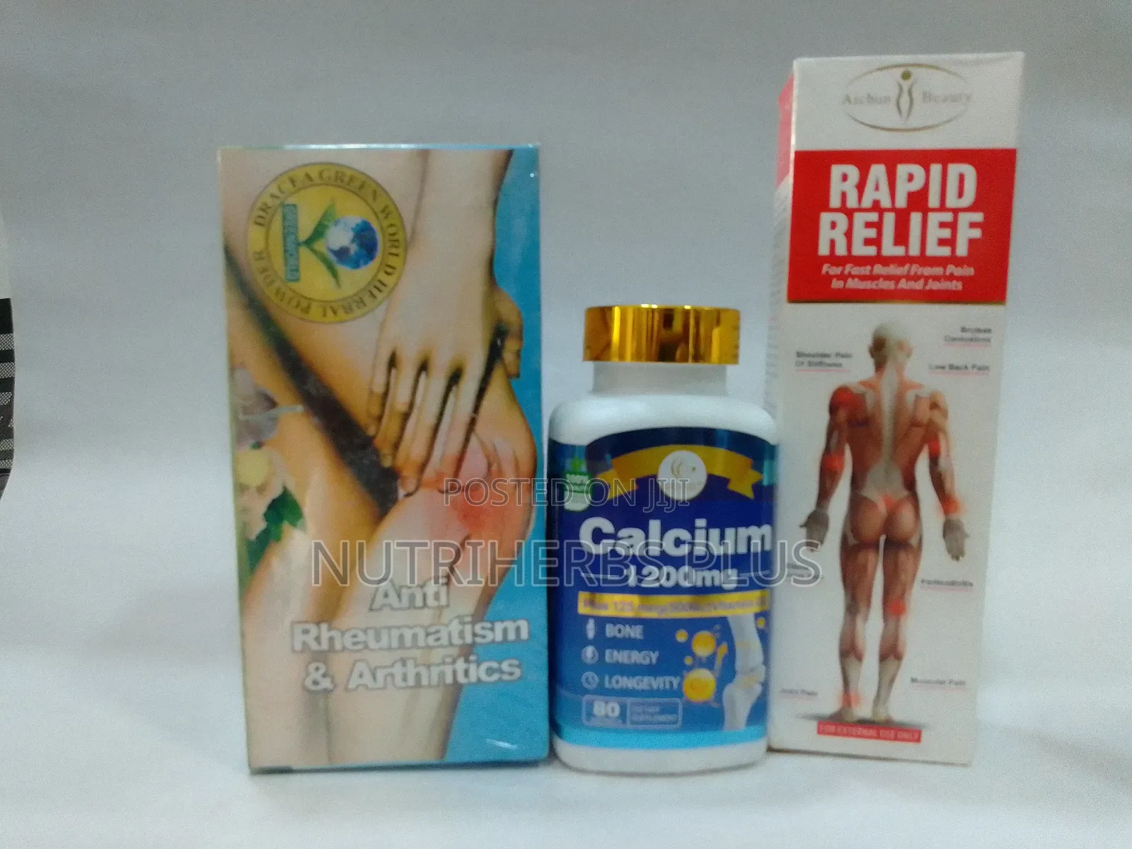 Anti Rheumatism and Arthritis Tea+ Calcium 1200mg + Vitamin D3 Softgel