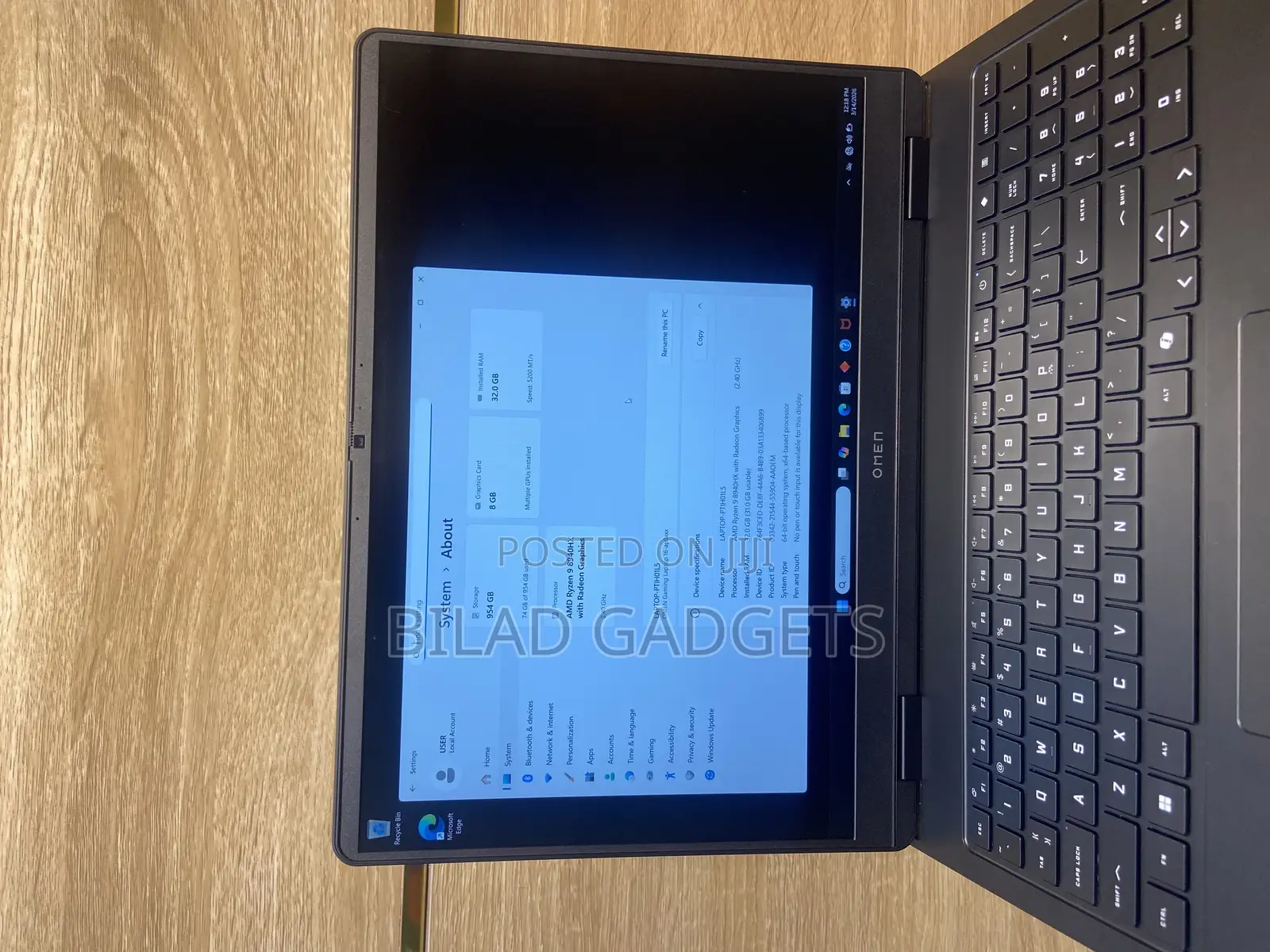New Laptop HP Omen 16 32GB AMD Ryzen 9 SSD 1T