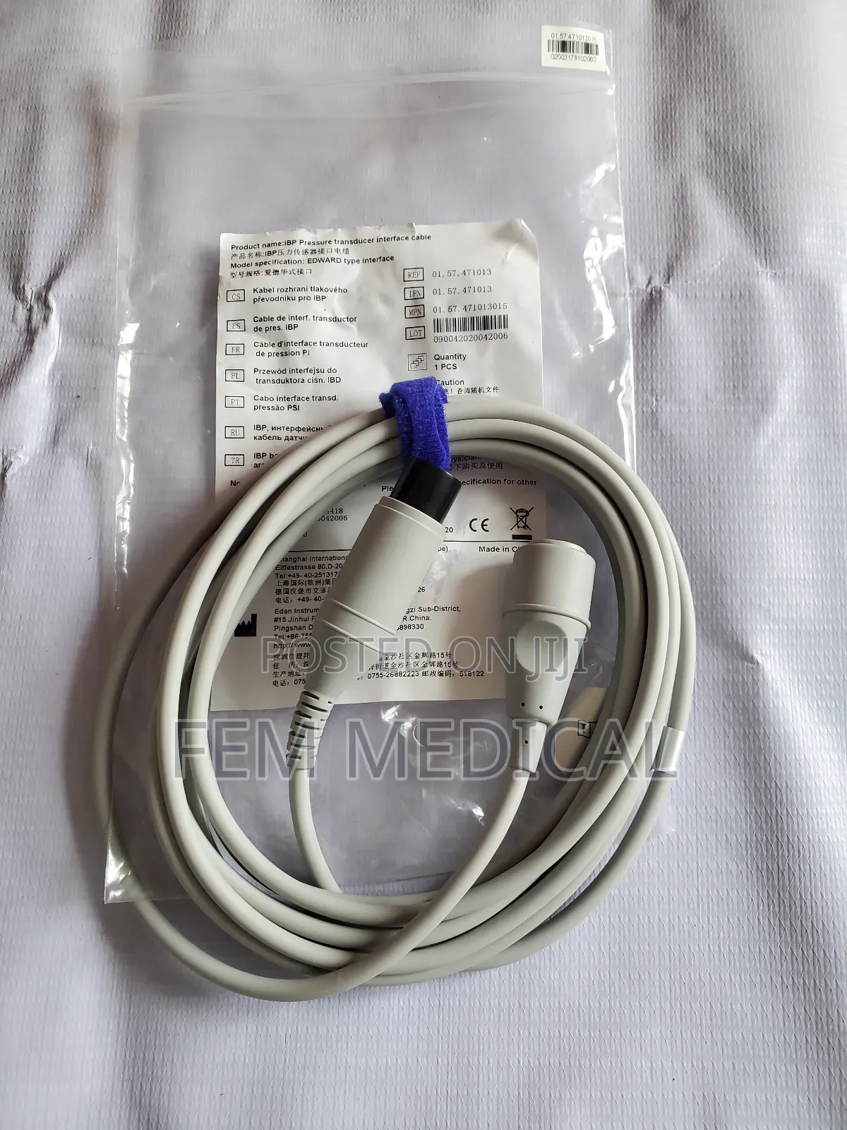 Edan Ibp Invasive Cable