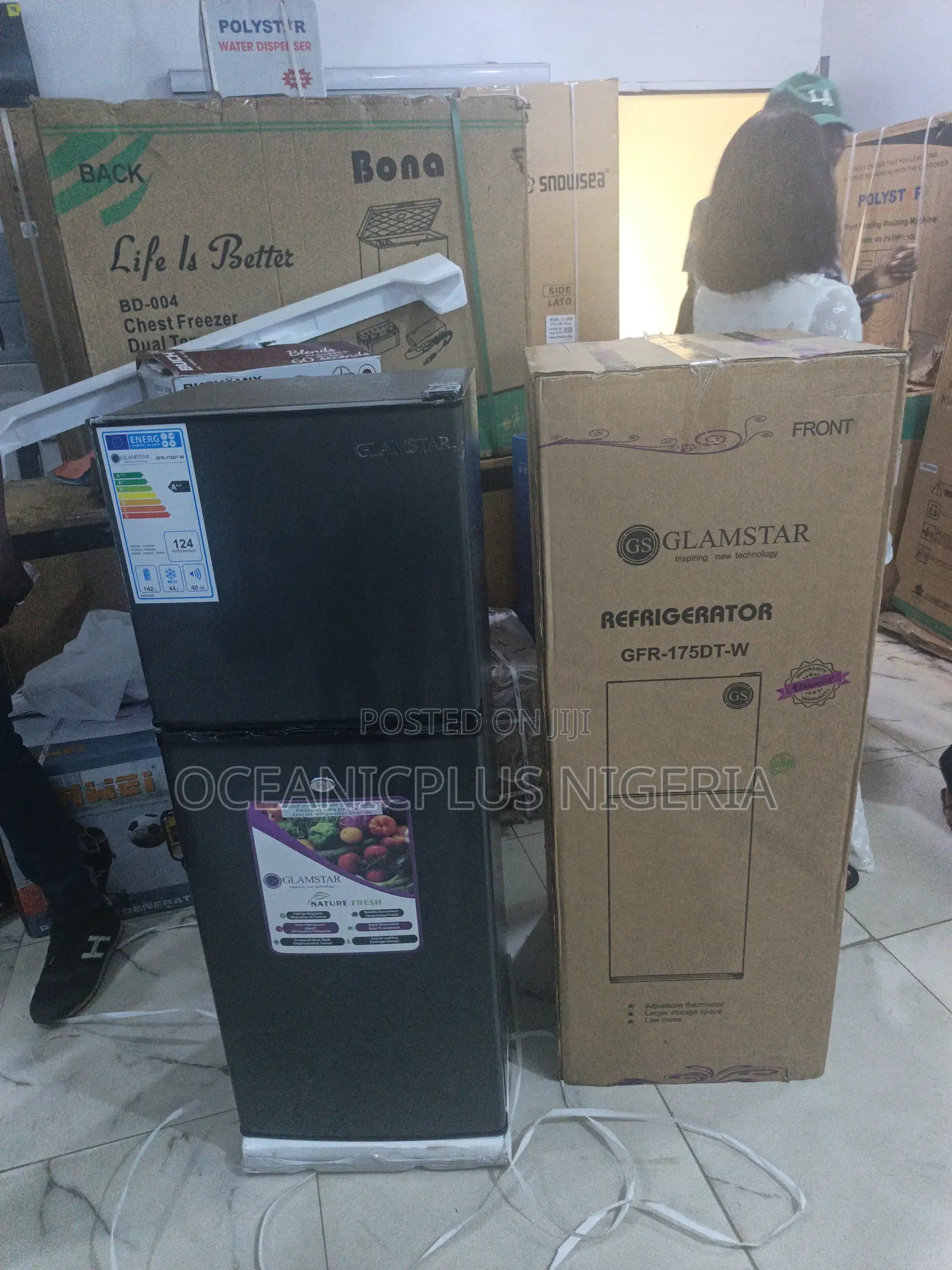 Glamstar 175 Double Door Fridge – Space-Saving Design