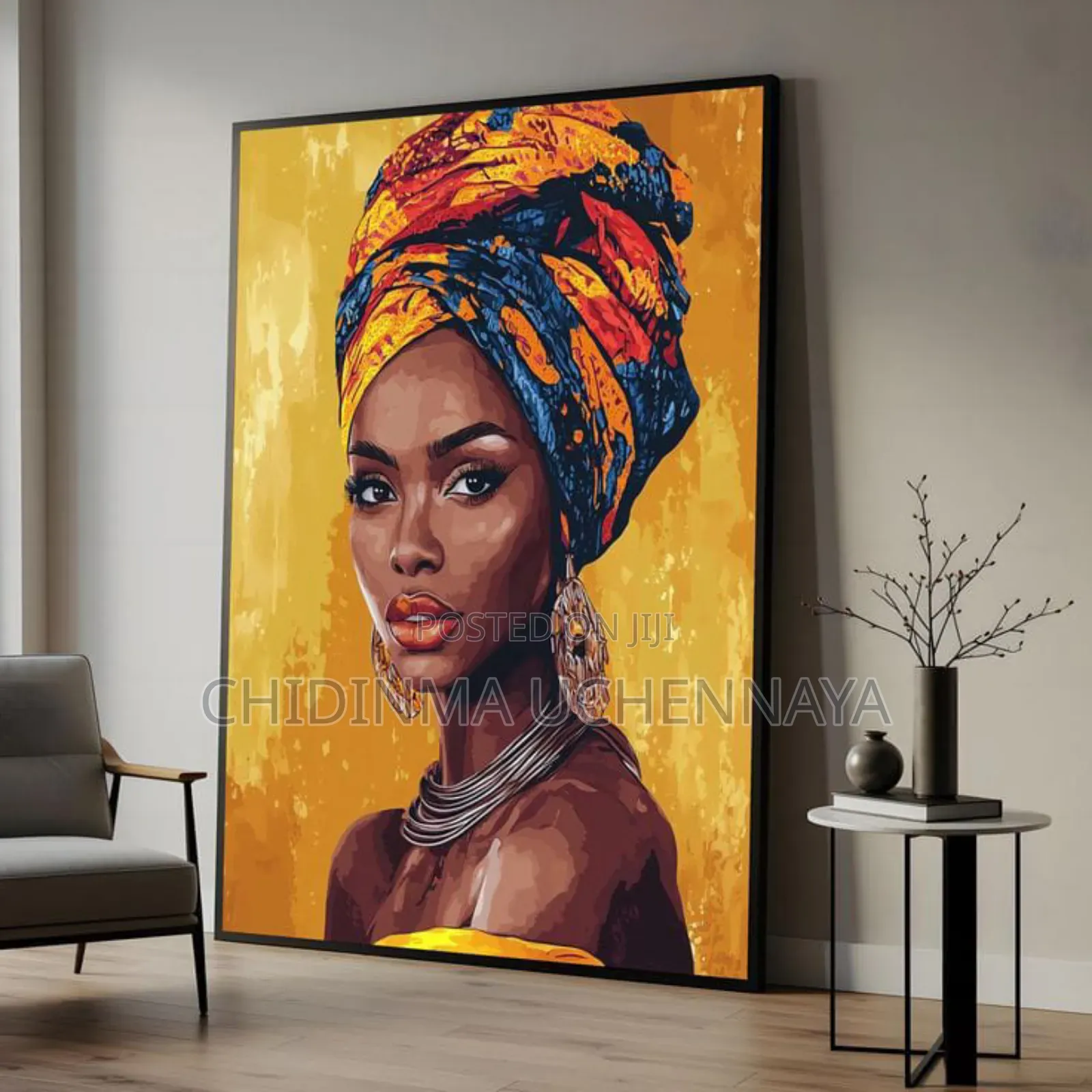 Abstract African Jewelry Women Artwork